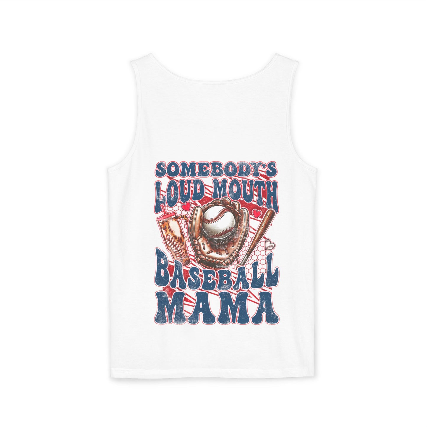 Personalized Loud Mouth Mama Garment-Dyed Tank