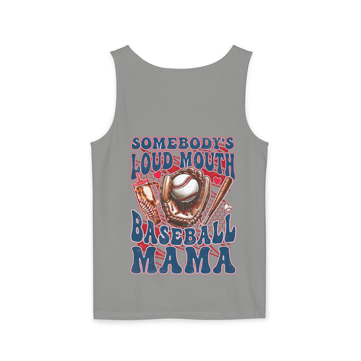 Personalized Loud Mouth Mama Garment-Dyed Tank