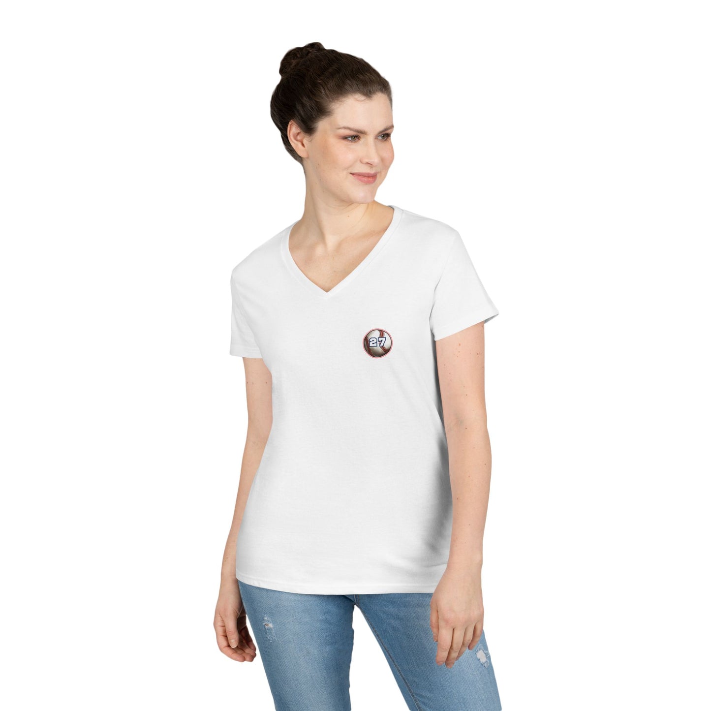 Personalized Loud Mouth Mama V-Neck Tee