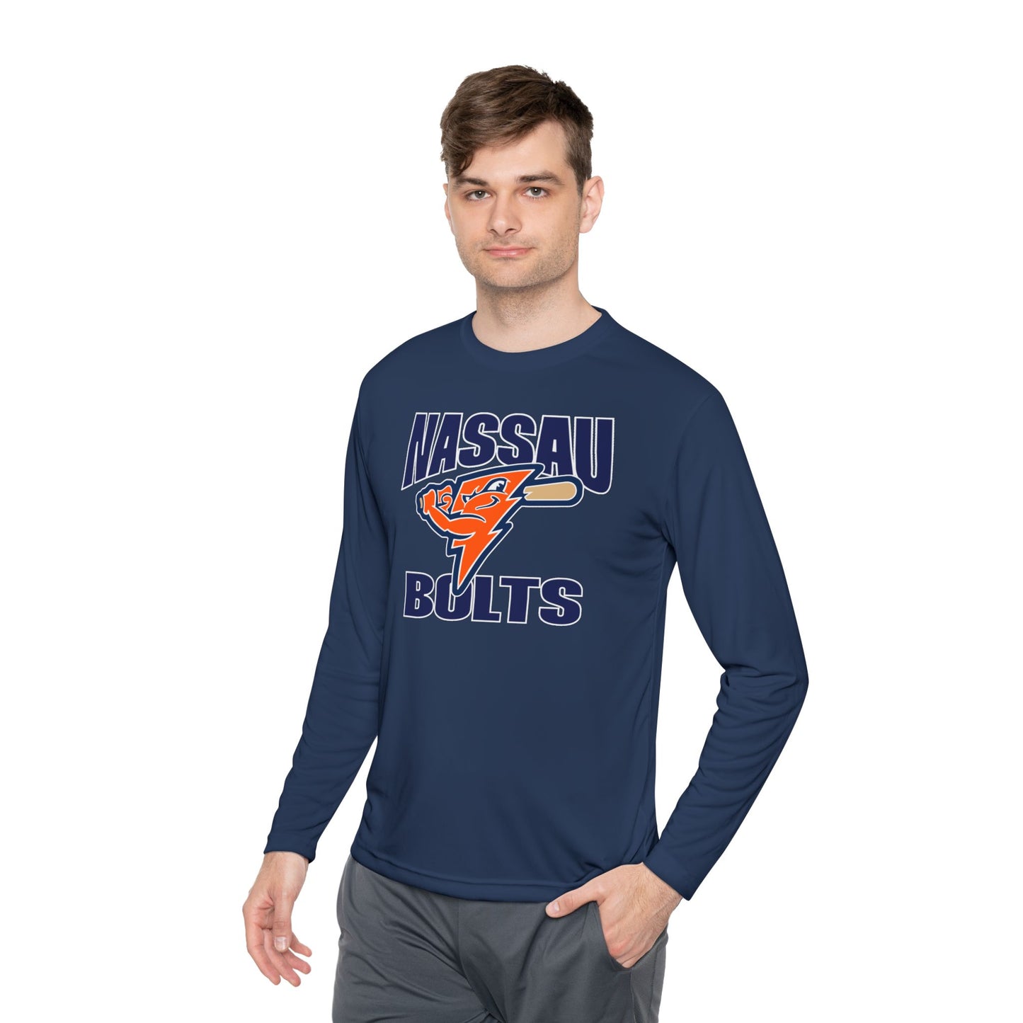 Personalized Bolts Adult Long Sleeve Dri-Fit Tee
