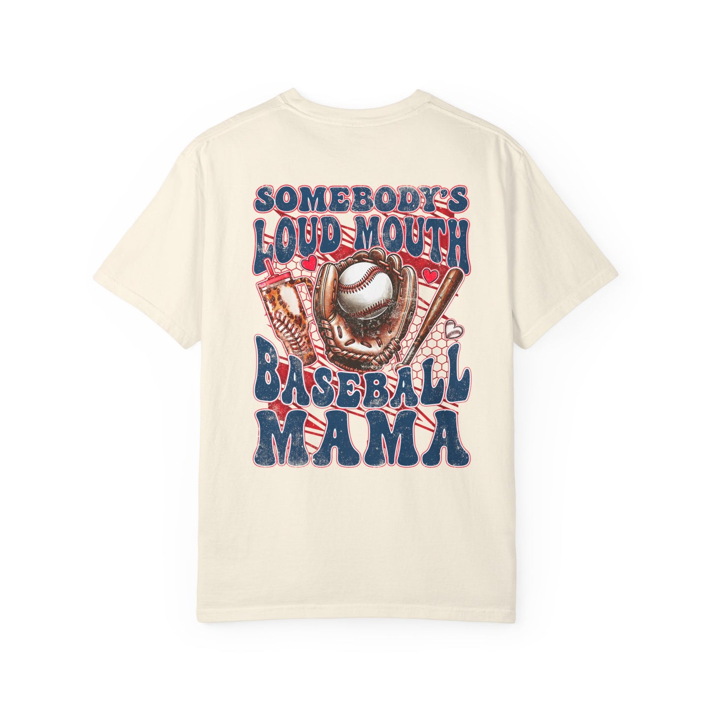 Personalized Loud Mouth Mama Garment-Dyed Tee
