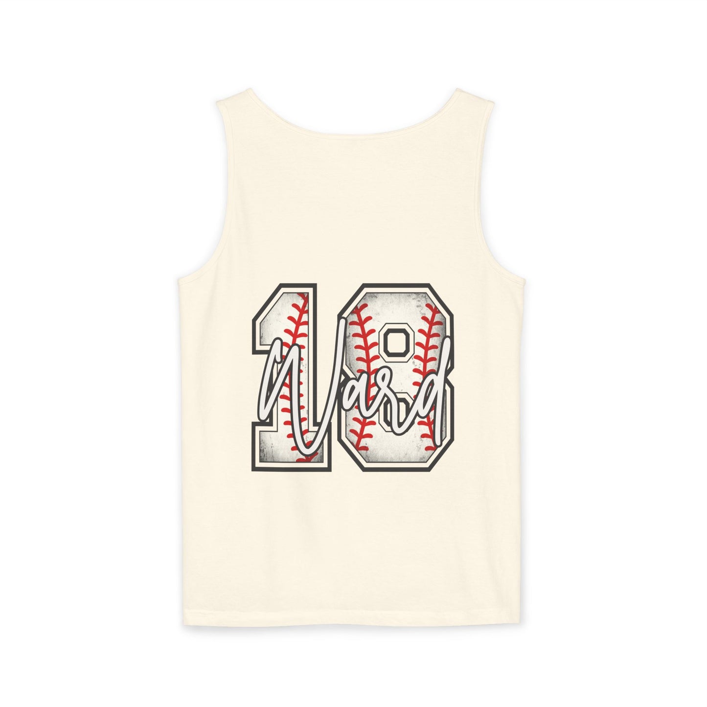 Personalized Vintage Baseball Mama Garment-Dyed Tank