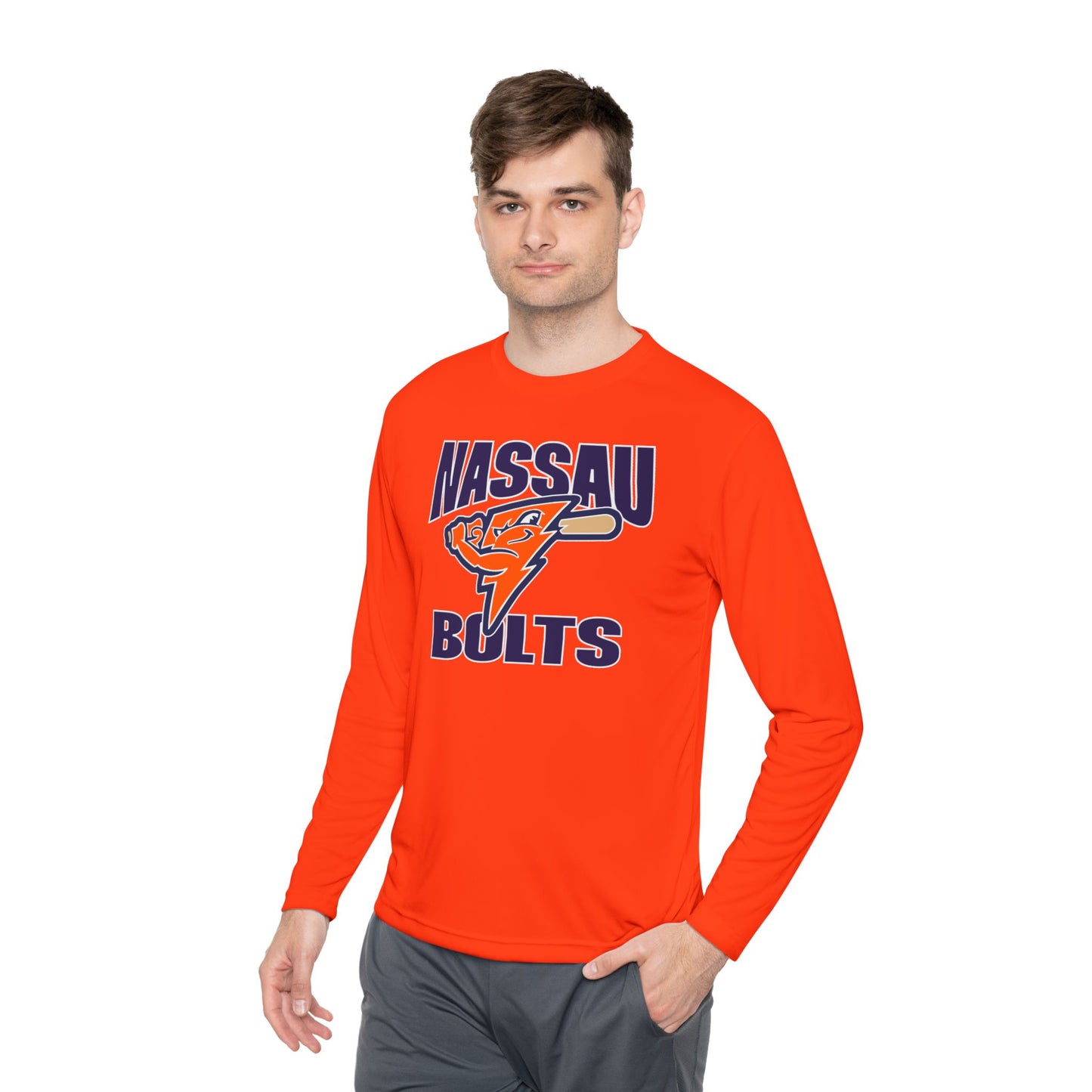 Personalized Bolts Adult Long Sleeve Dri-Fit Tee