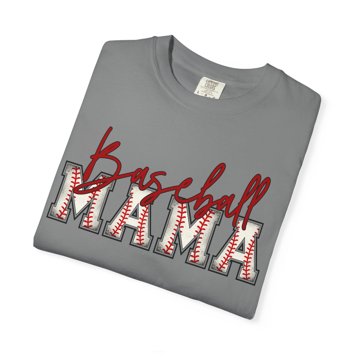 Personalized Vintage Baseball Mama Garment-Dyed Tee