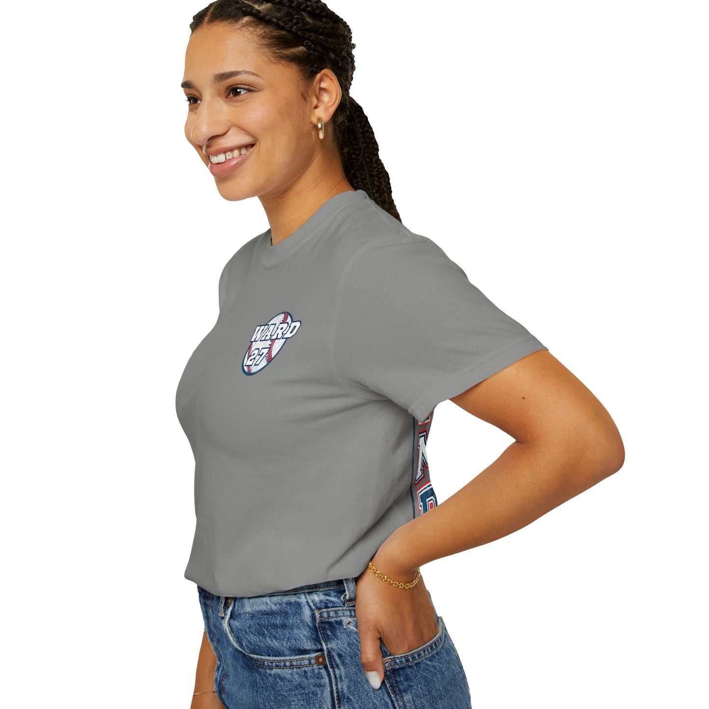 Personalized Baseball Mom Garment-Dyed Tee