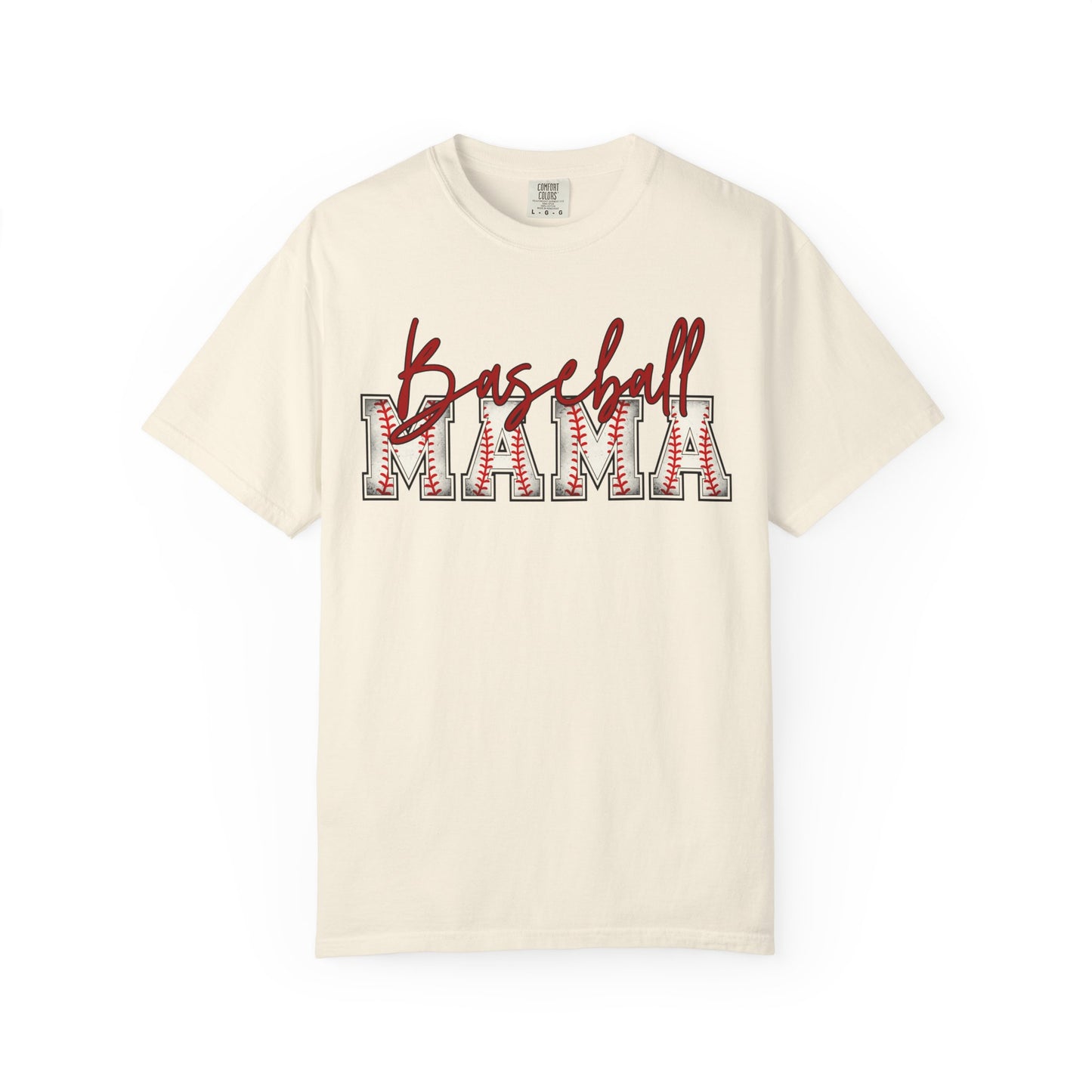 Personalized Vintage Baseball Mama Garment-Dyed Tee