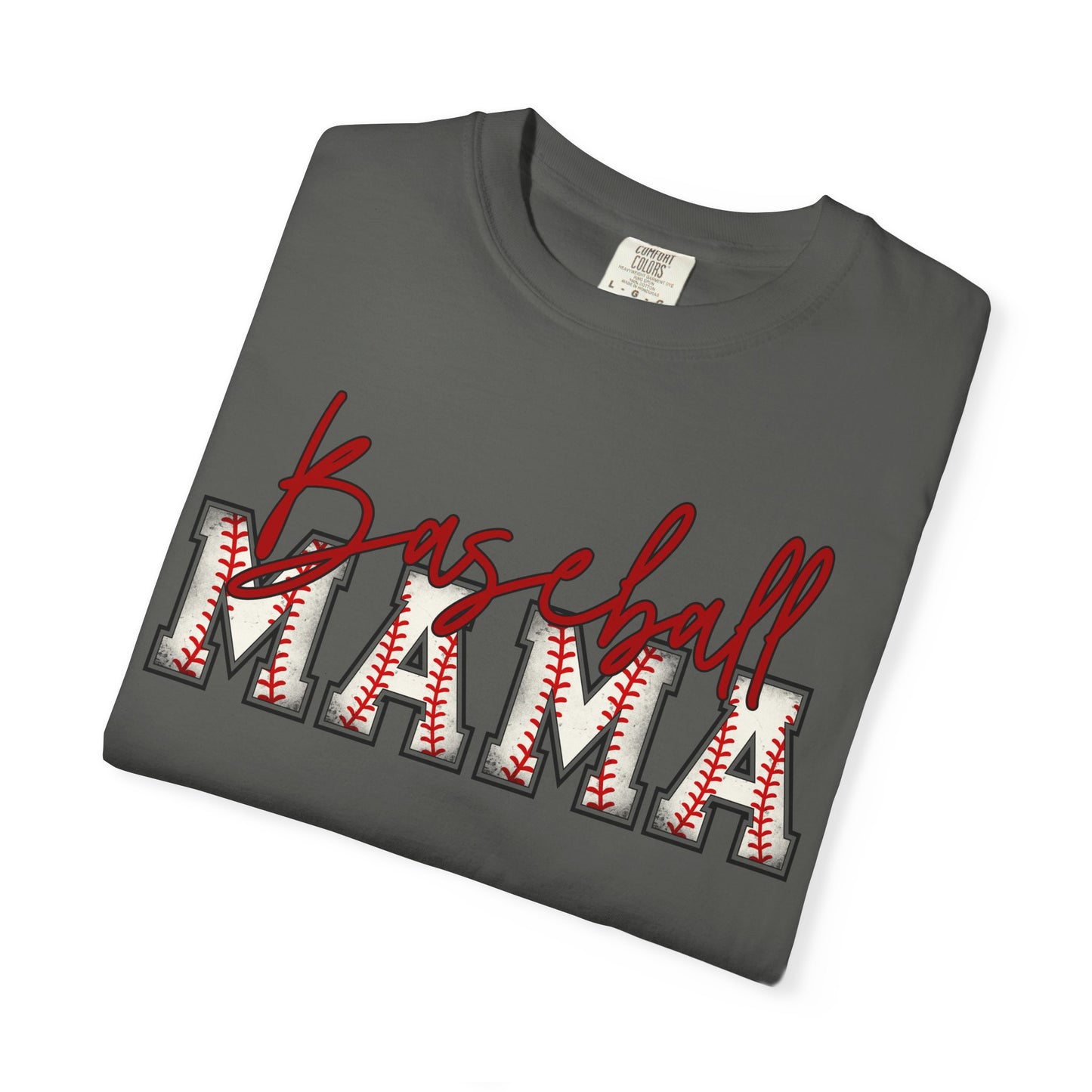 Personalized Vintage Baseball Mama Garment-Dyed Tee