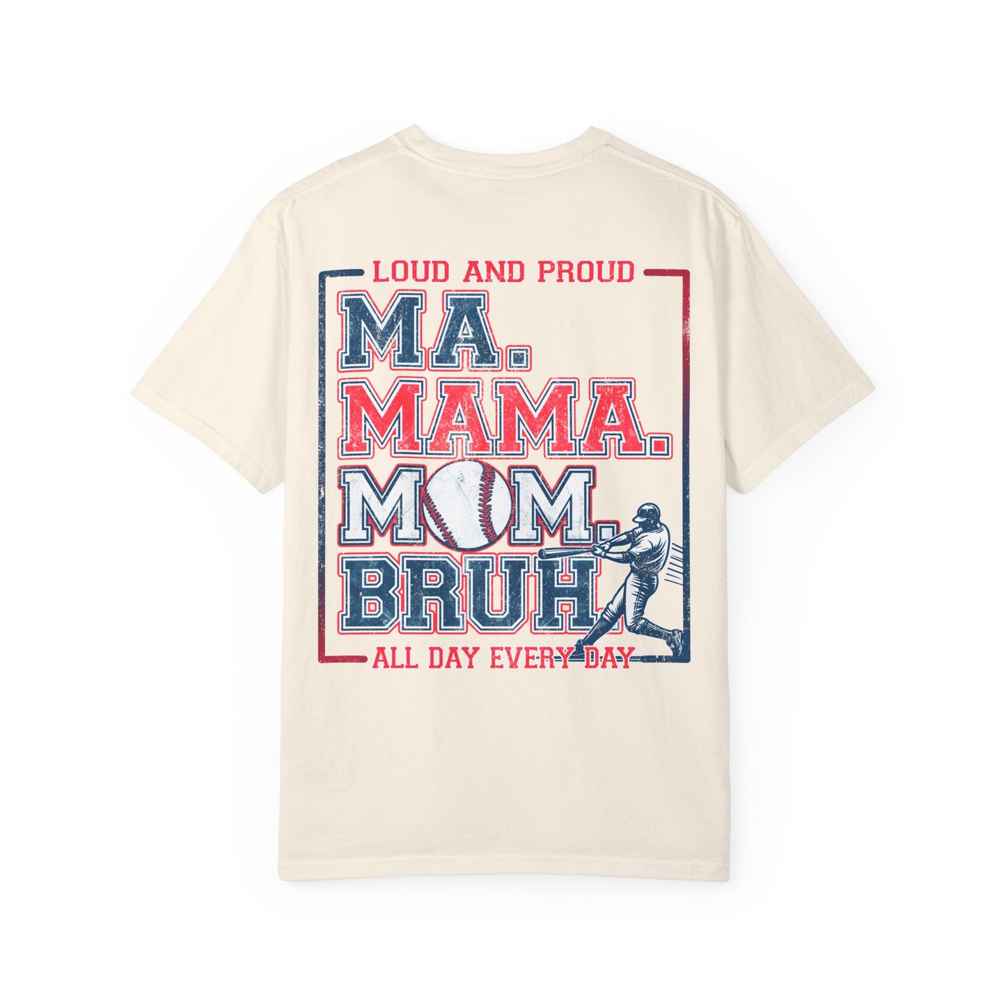 Personalized Baseball Mom Garment-Dyed Tee