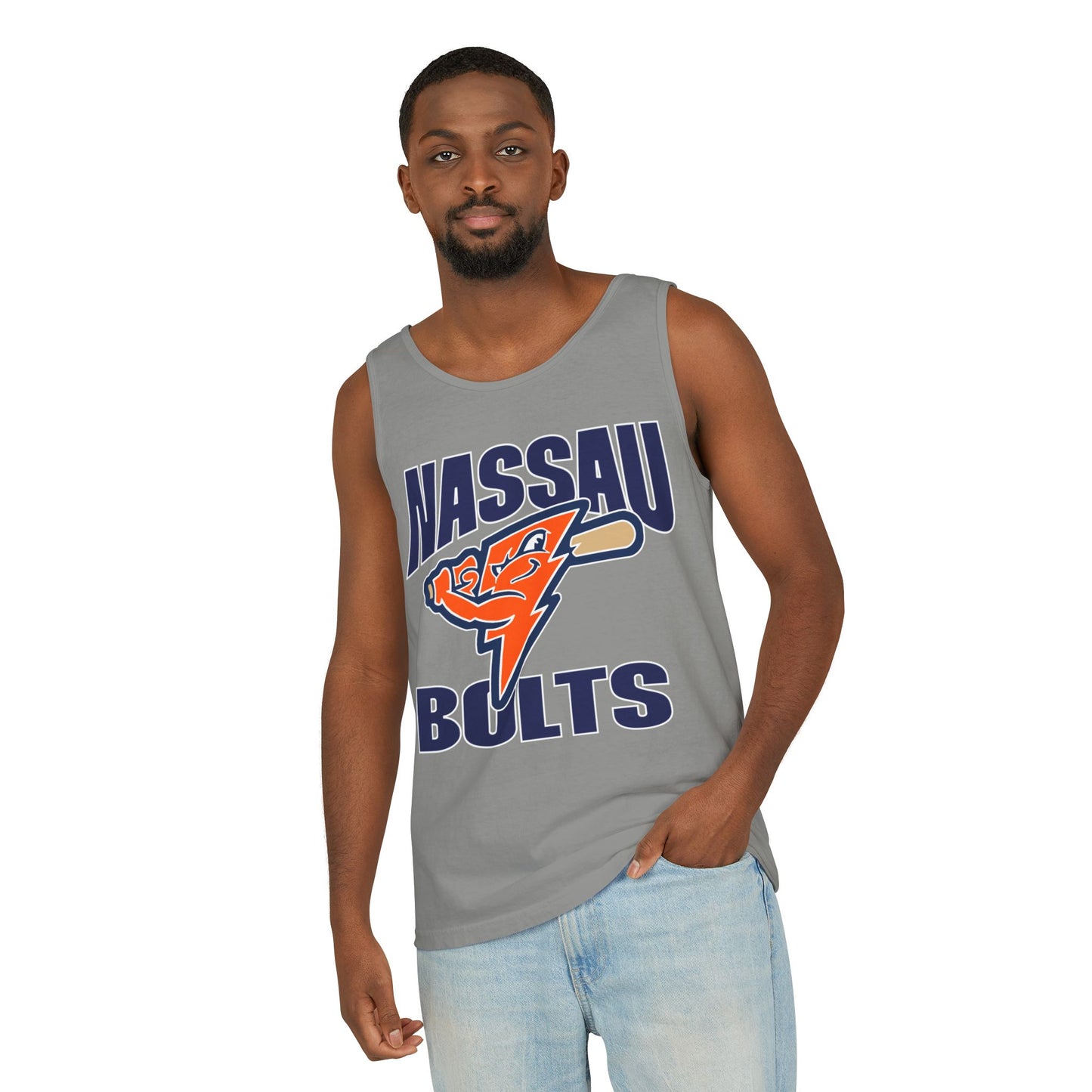 Bolts Adult Garment-Dyed Tank Top