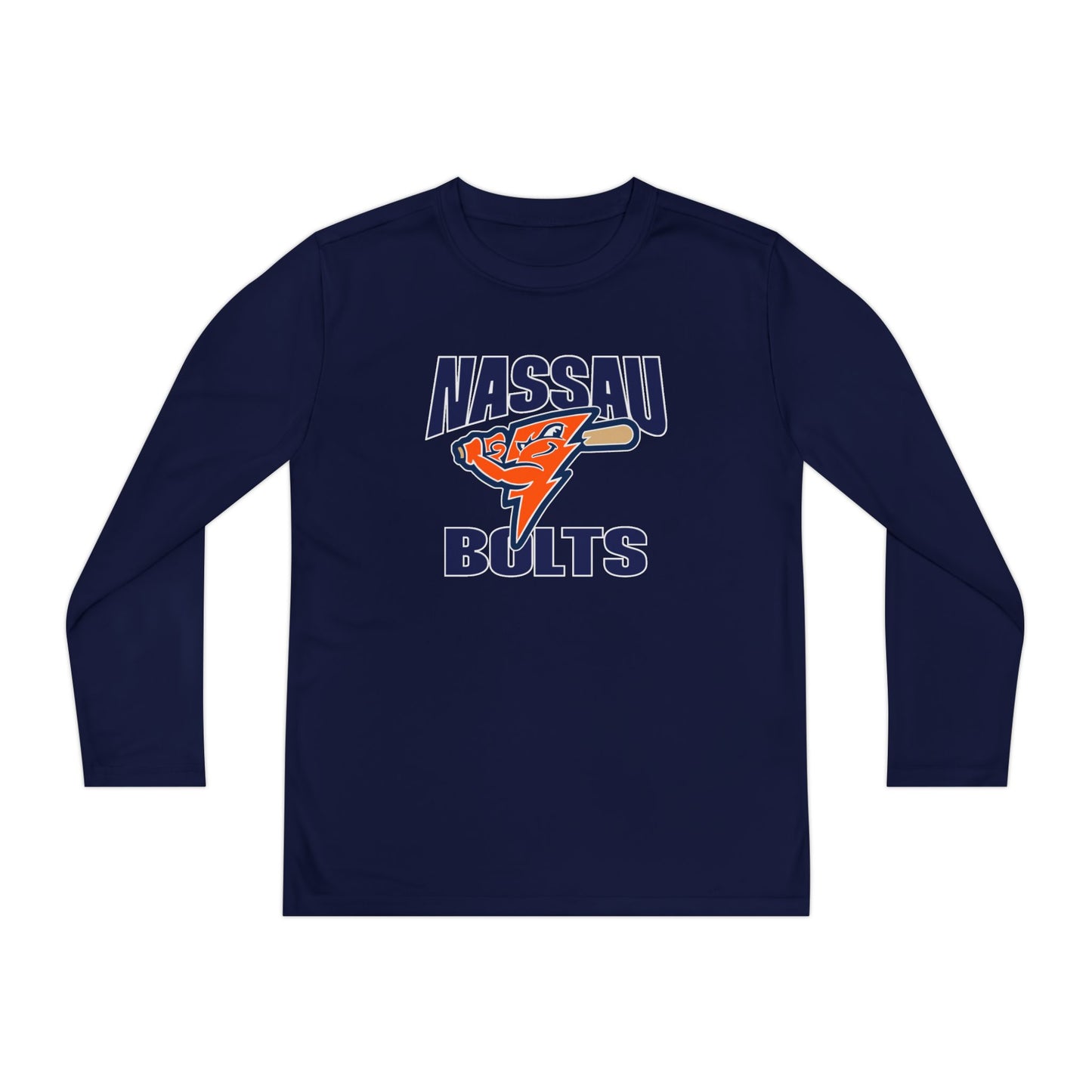 Personalized Bolts Youth Long Sleeve Dri-Fit Tee