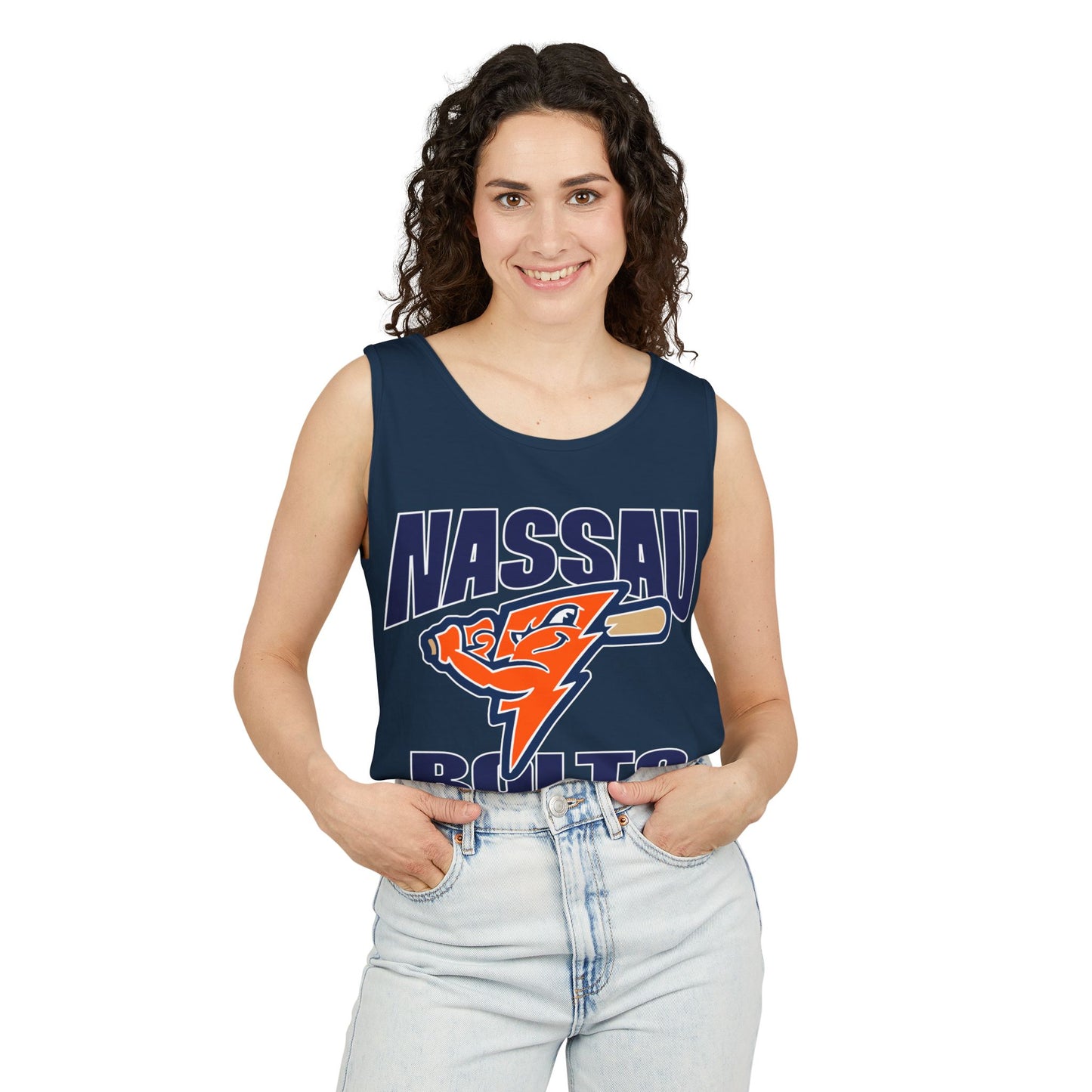 Bolts Adult Garment-Dyed Tank Top