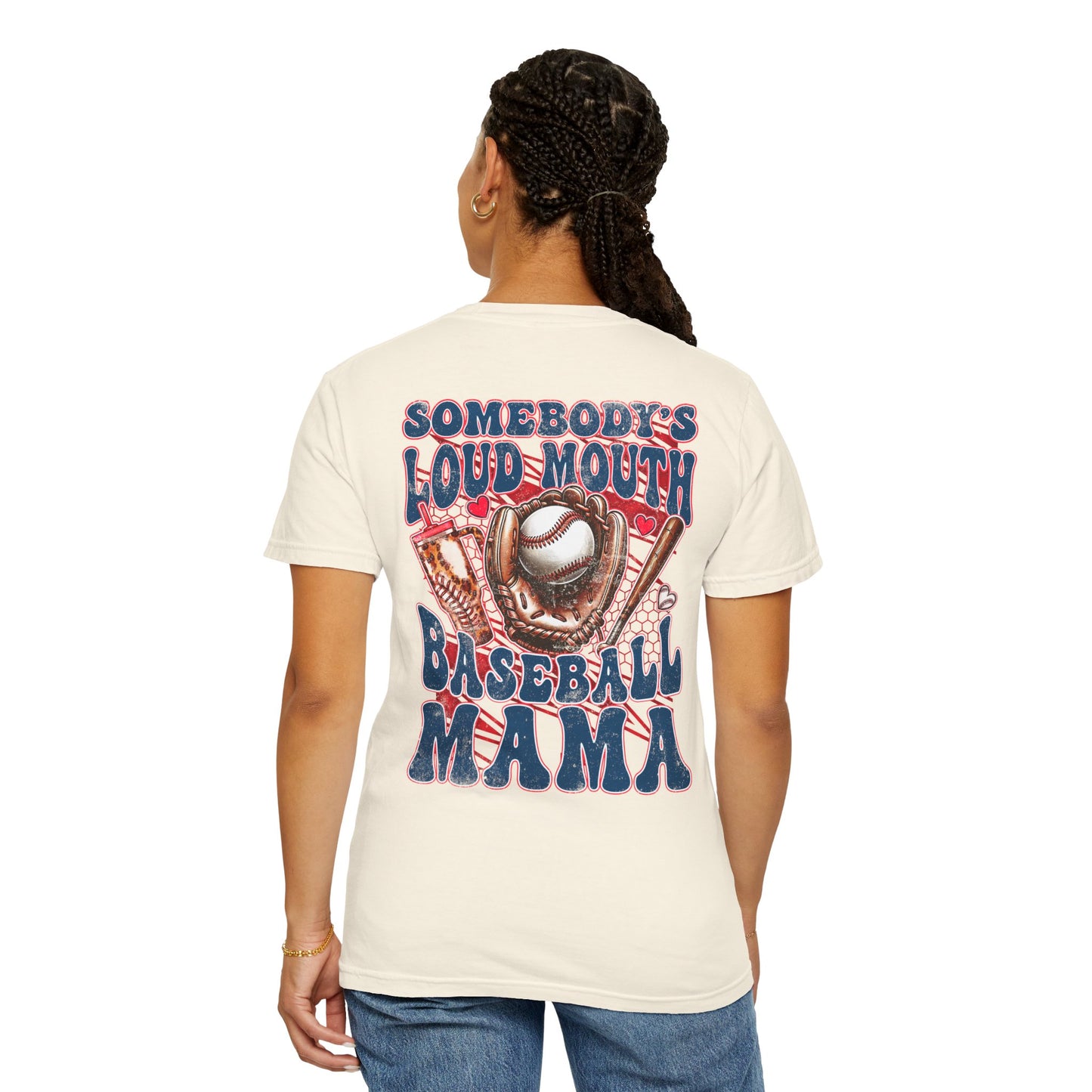 Personalized Loud Mouth Mama Garment-Dyed Tee
