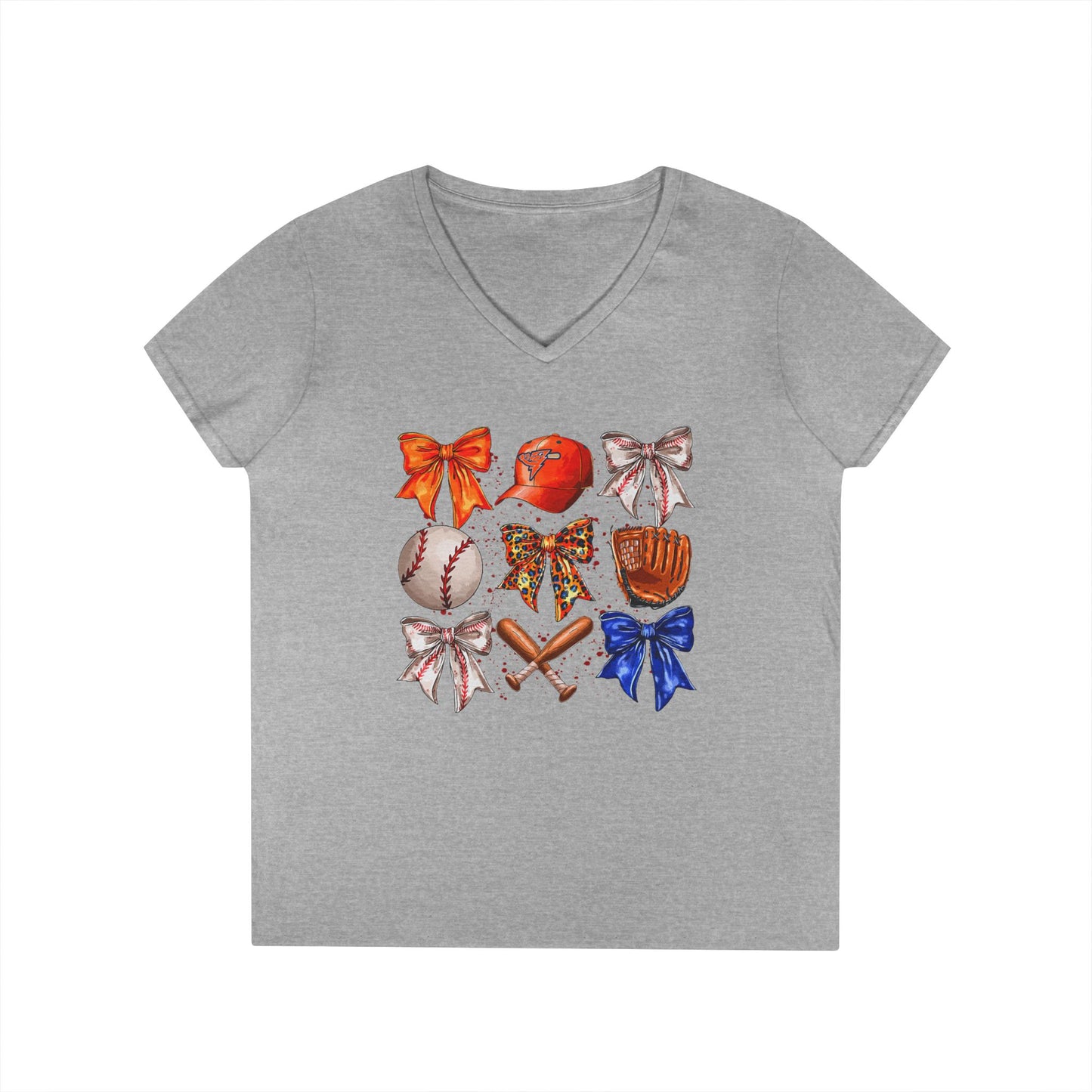 Women's Bolts + Bows V-Neck