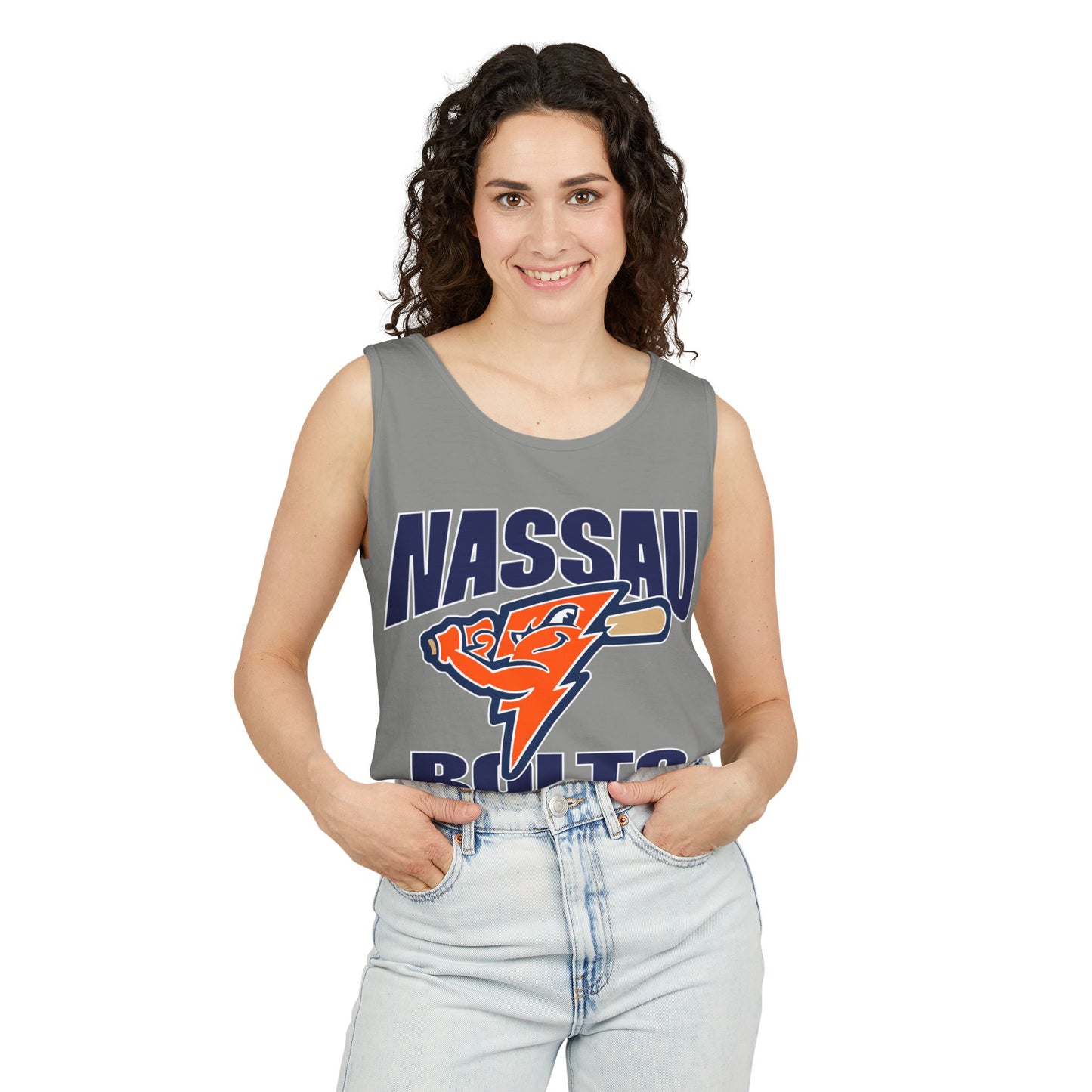 Bolts Adult Garment-Dyed Tank Top