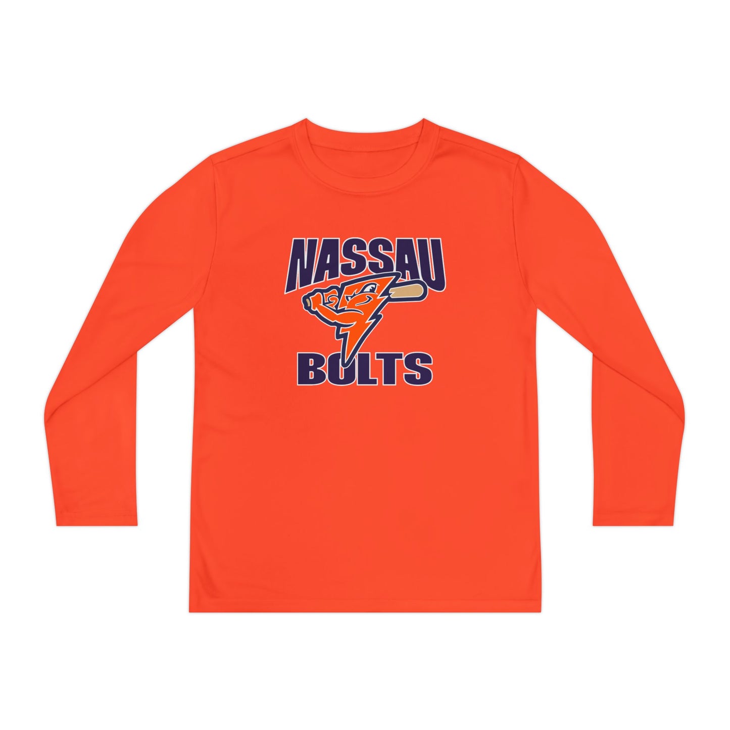 Personalized Bolts Youth Long Sleeve Dri-Fit Tee