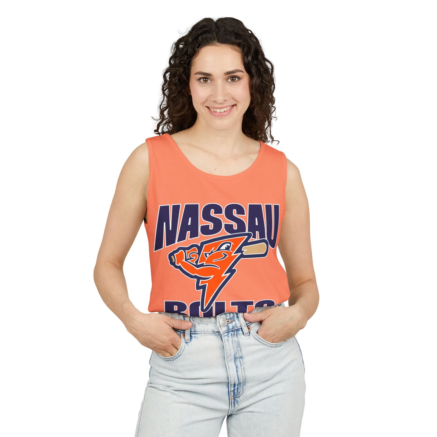 Bolts Adult Garment-Dyed Tank Top