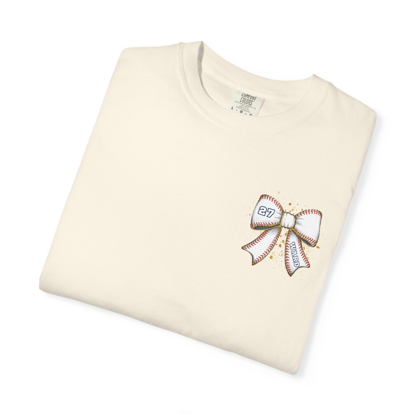 Personalized Game Day Bow Garment-Dyed Tee