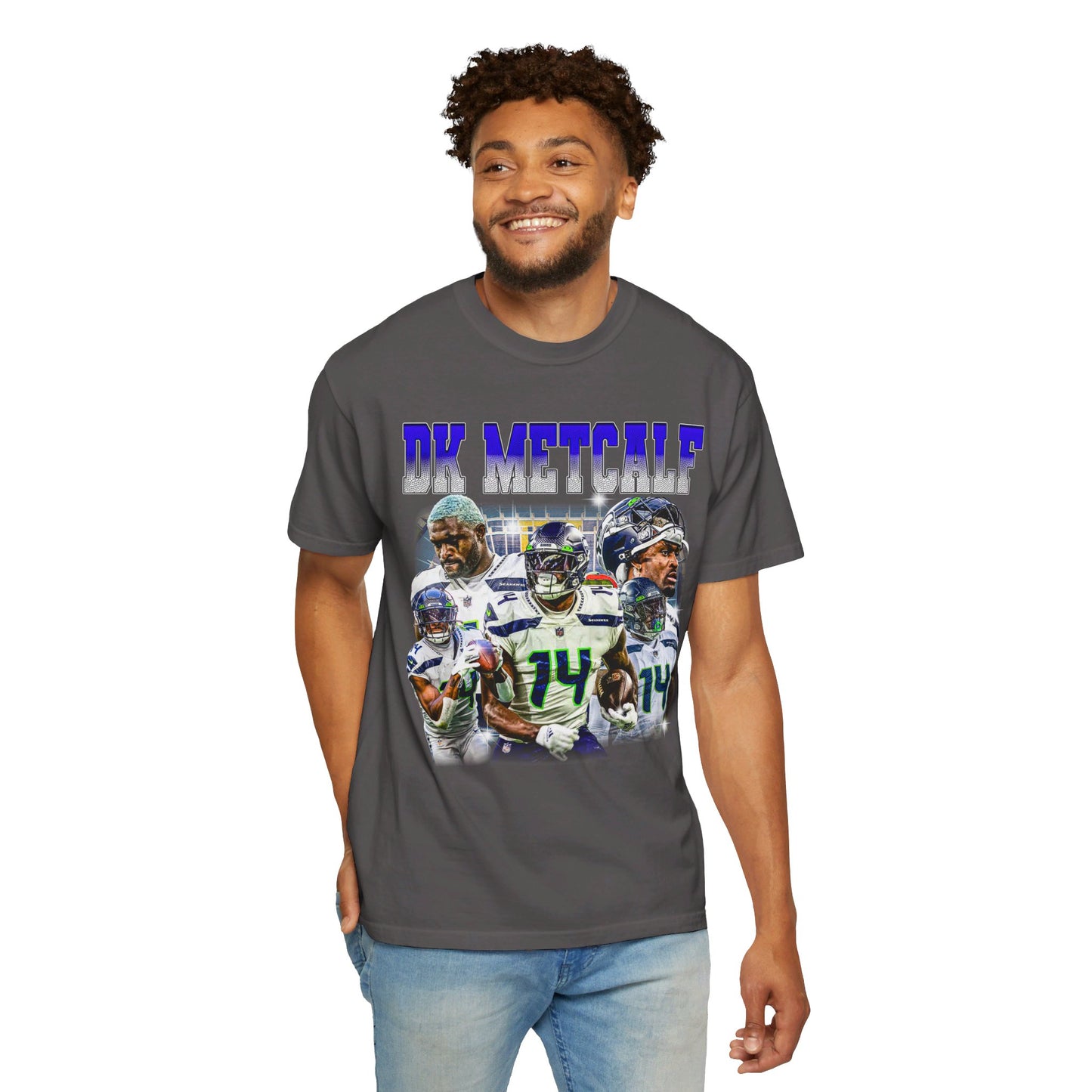 Dk Metcalf | Seahawks | Unisex Garment-Dyed T-shirt