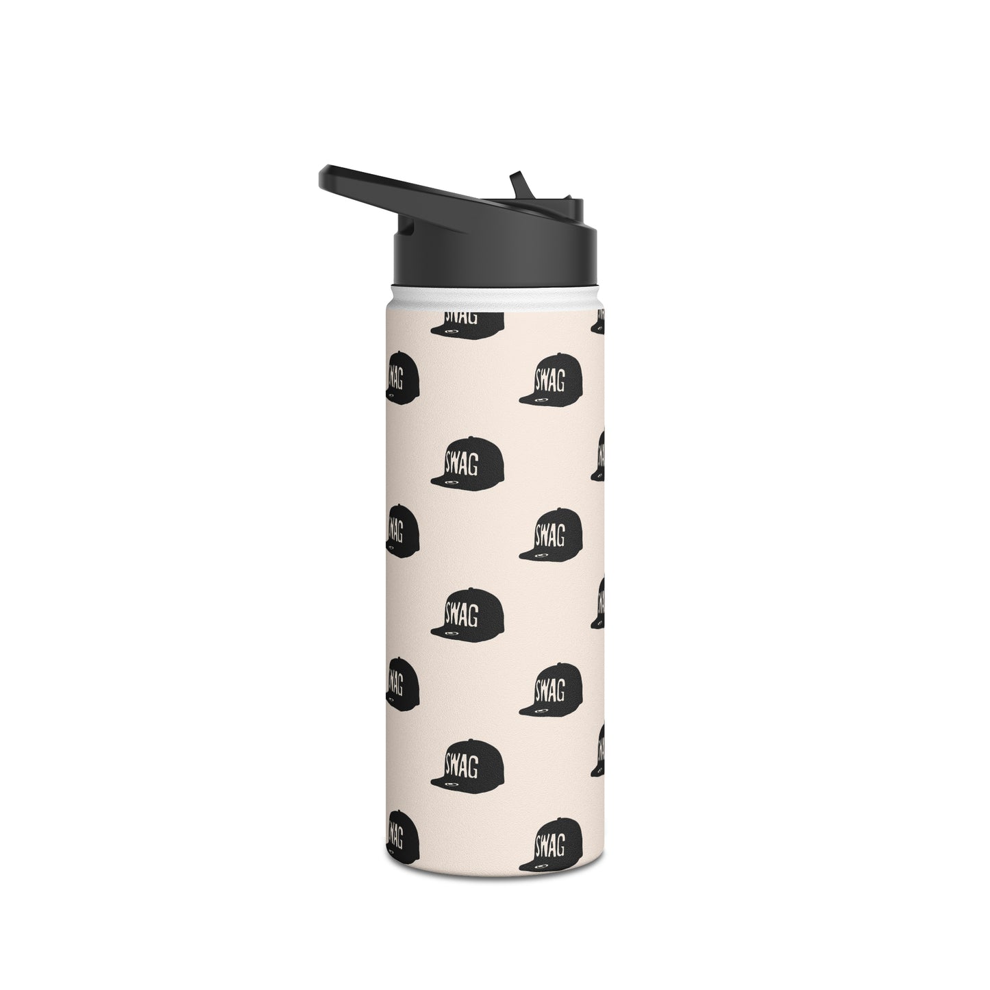 Swag Stainless Steel Water Bottle, With Straw