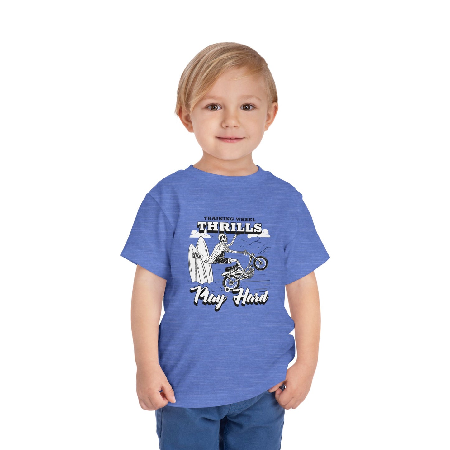 Training Wheels, Play Hard | Toddler Tee