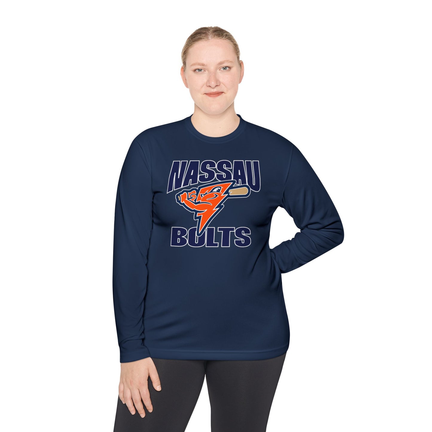 Personalized Bolts Adult Long Sleeve Dri-Fit Tee