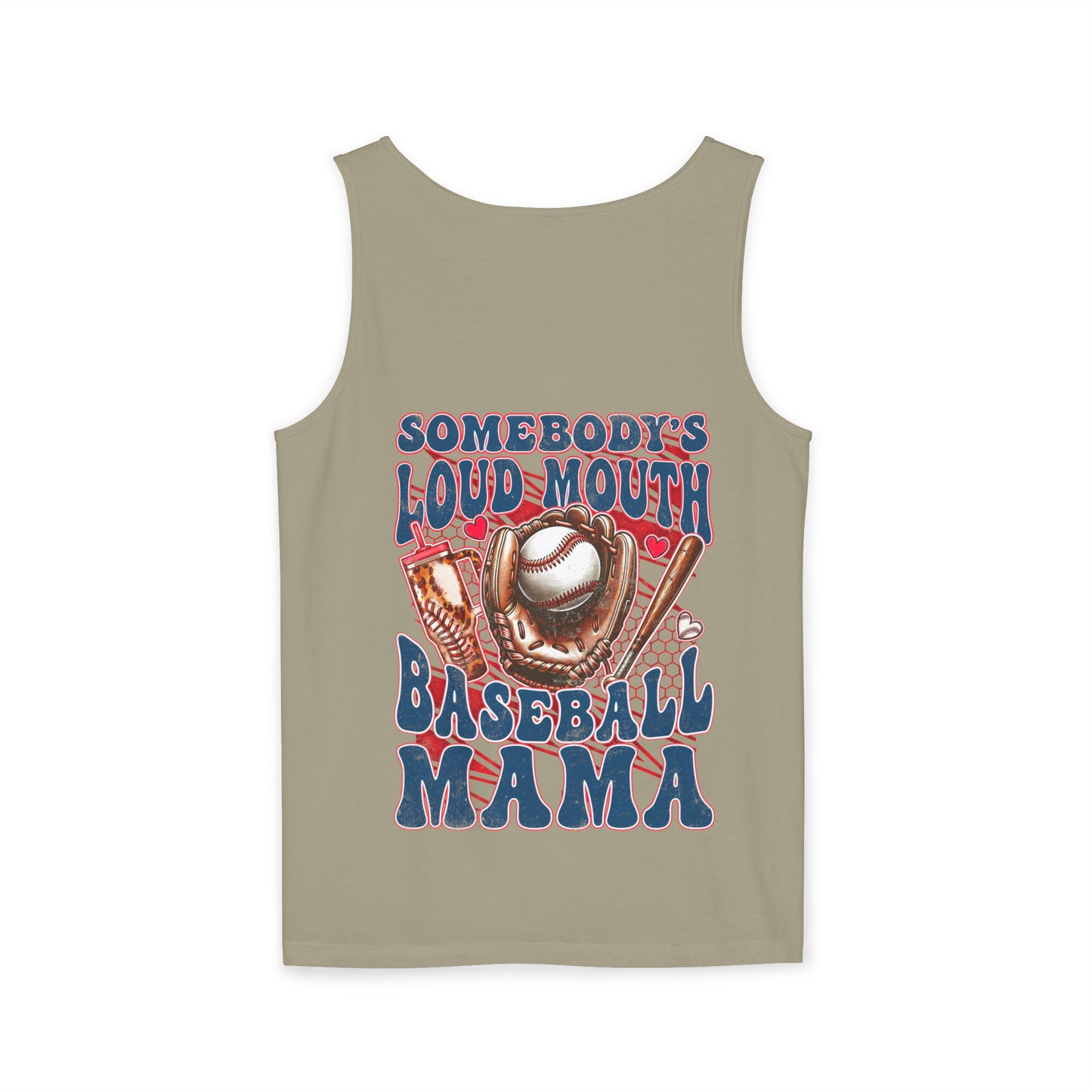 Personalized Loud Mouth Mama Garment-Dyed Tank