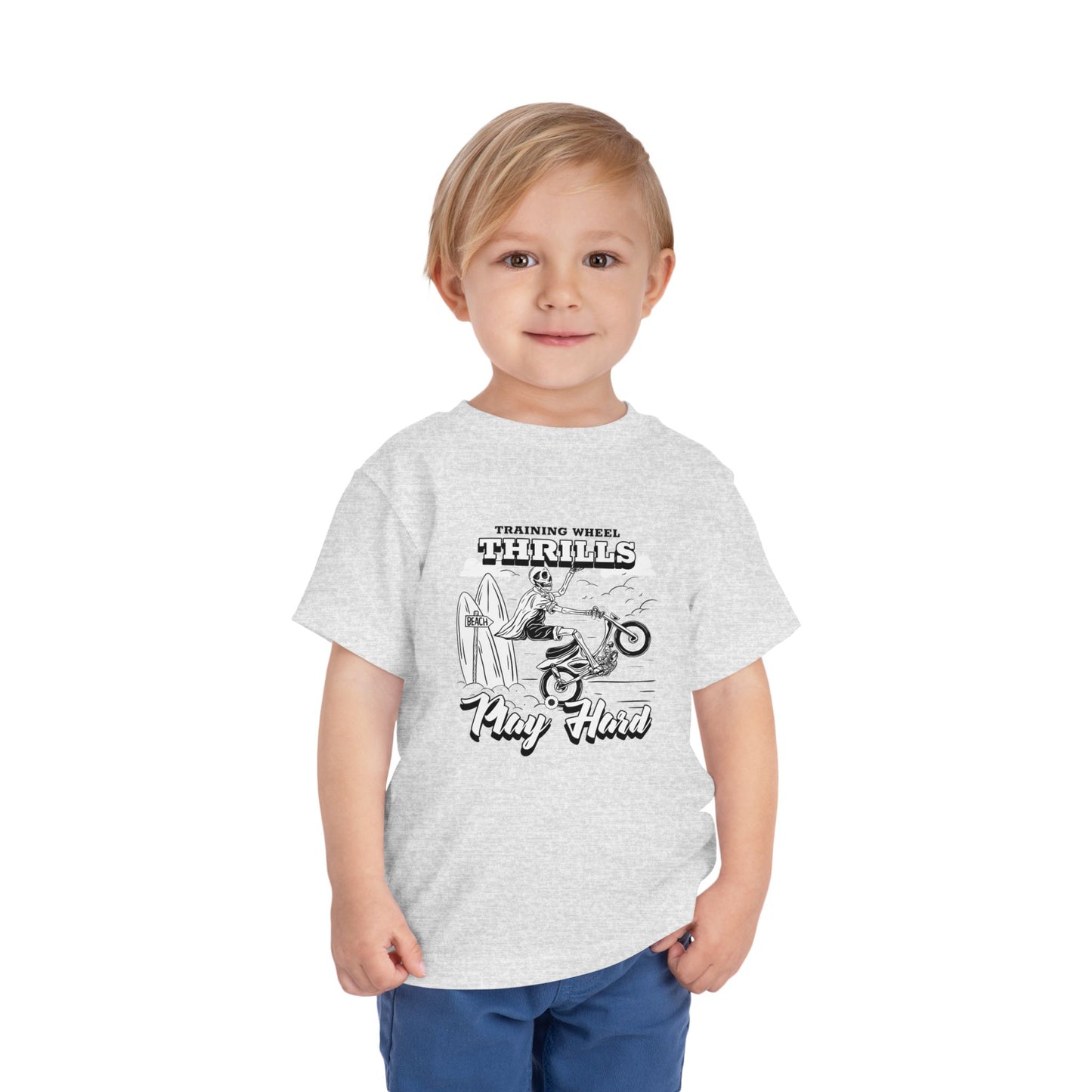 Training Wheels, Play Hard | Toddler Tee