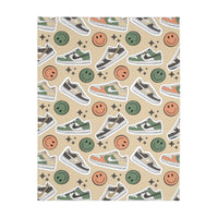Happy Feet | Velveteen Minky Blanket (Two-sided print)