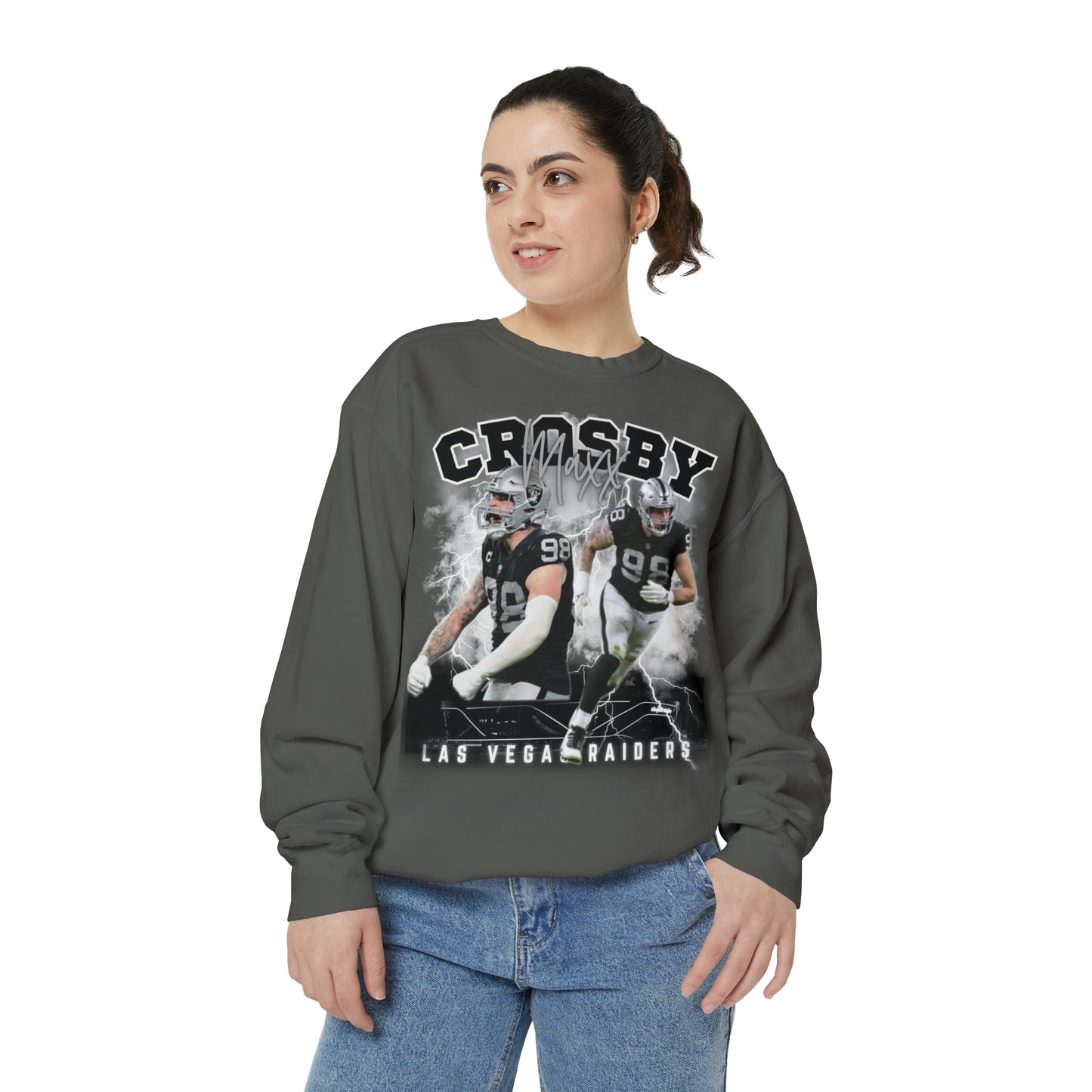 Maxx Crosby | Raiders | Unisex Comfort Colors Crewneck