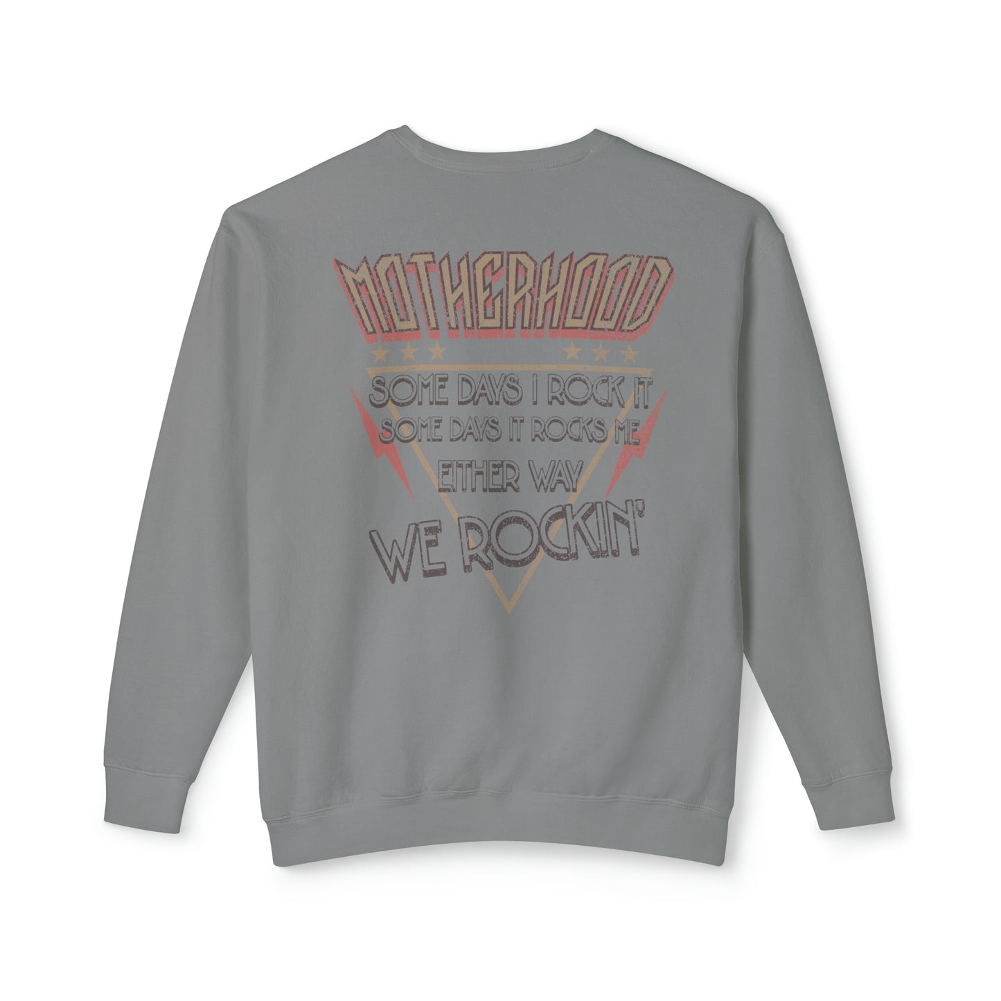 Rockin' Motherhood | Unisex Lightweight Crewneck Sweatshirt