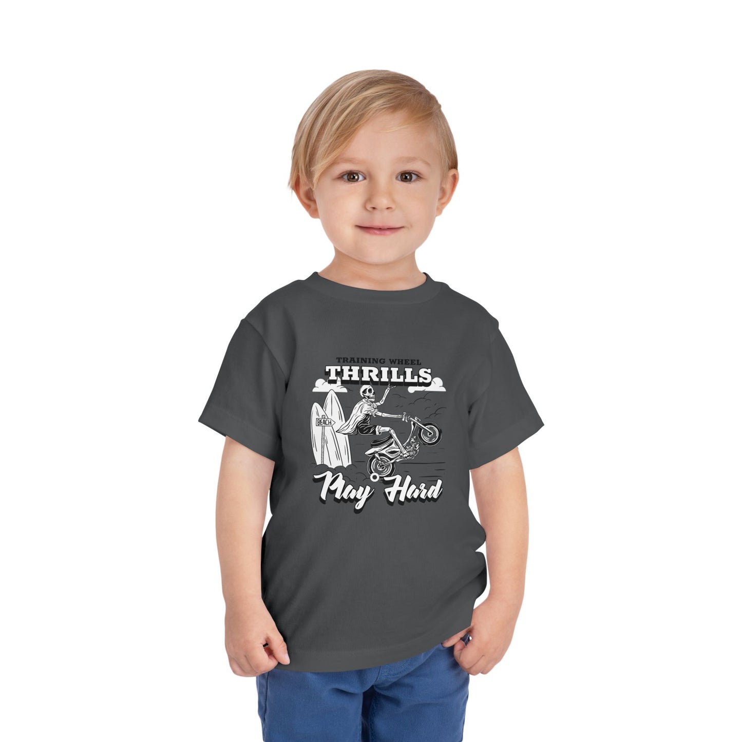 Training Wheels, Play Hard | Toddler Tee