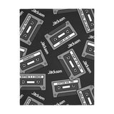 90s Mono Tape | Personalized | Velveteen Minky Blanket (Two-sided print)