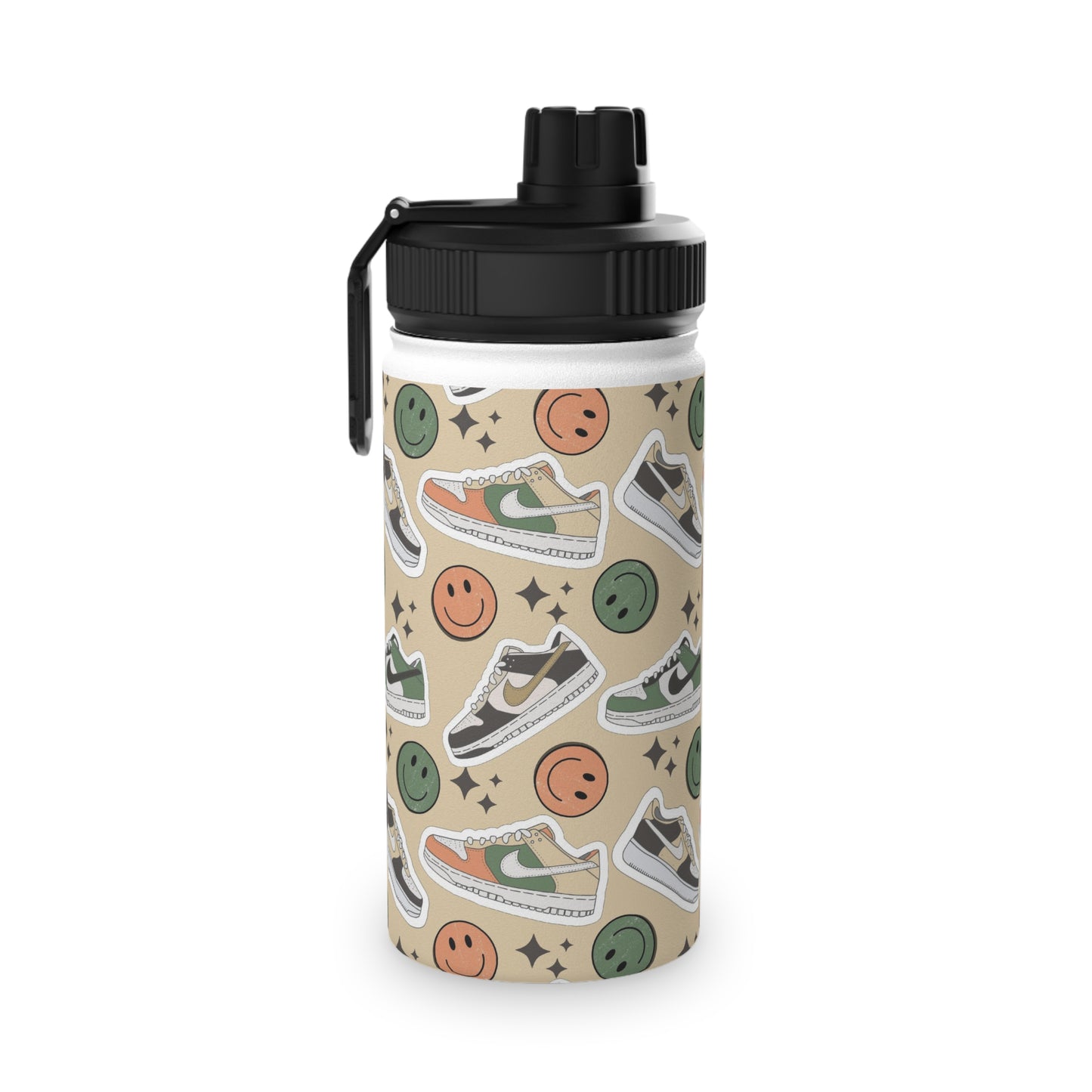 Happy Feet | Stainless Steel Water Bottle, Sports Lid