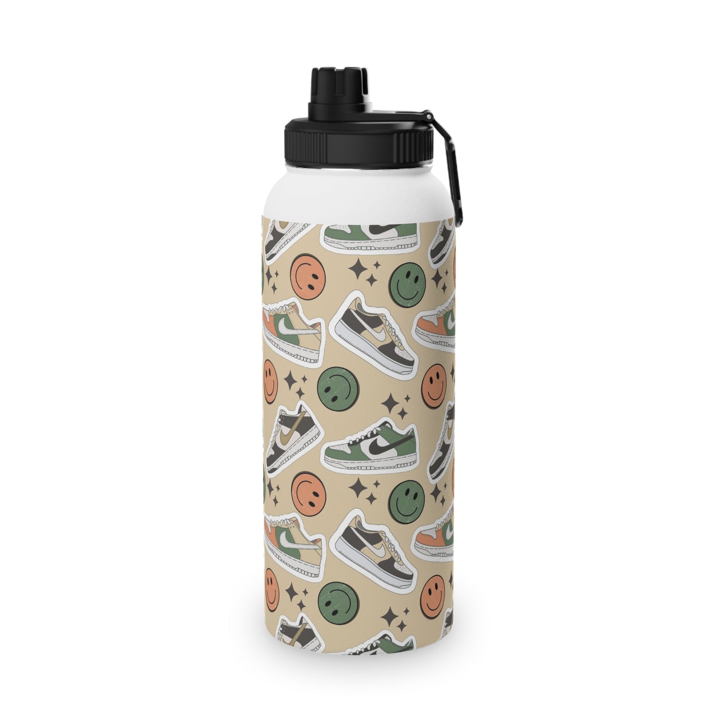 Happy Feet | Stainless Steel Water Bottle, Sports Lid