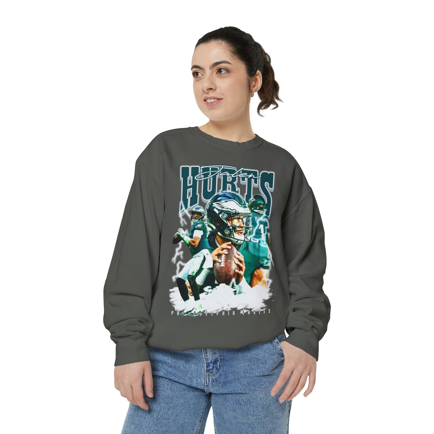 Jalen Hurts | Eagles | Unisex Comfort Colors Crewneck