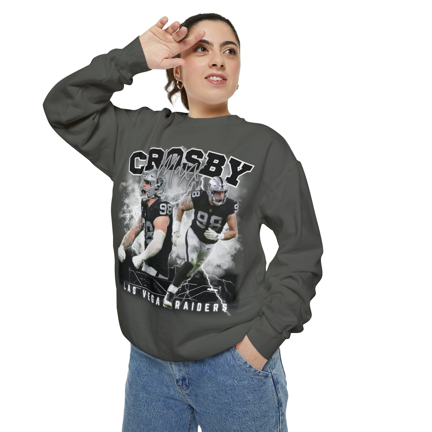 Maxx Crosby | Raiders | Unisex Comfort Colors Crewneck