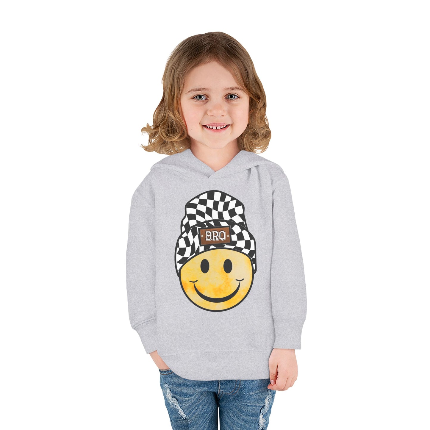 Bro Checkered Beanie | Toddler Hoodie