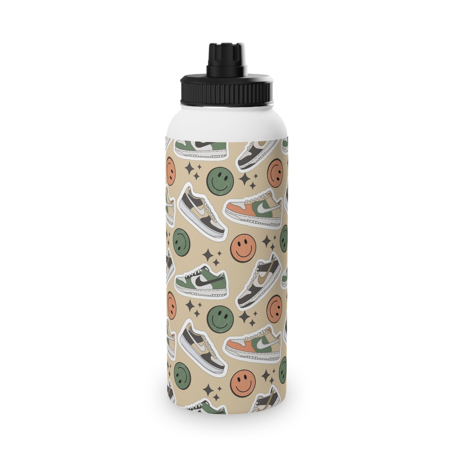 Happy Feet | Stainless Steel Water Bottle, Sports Lid