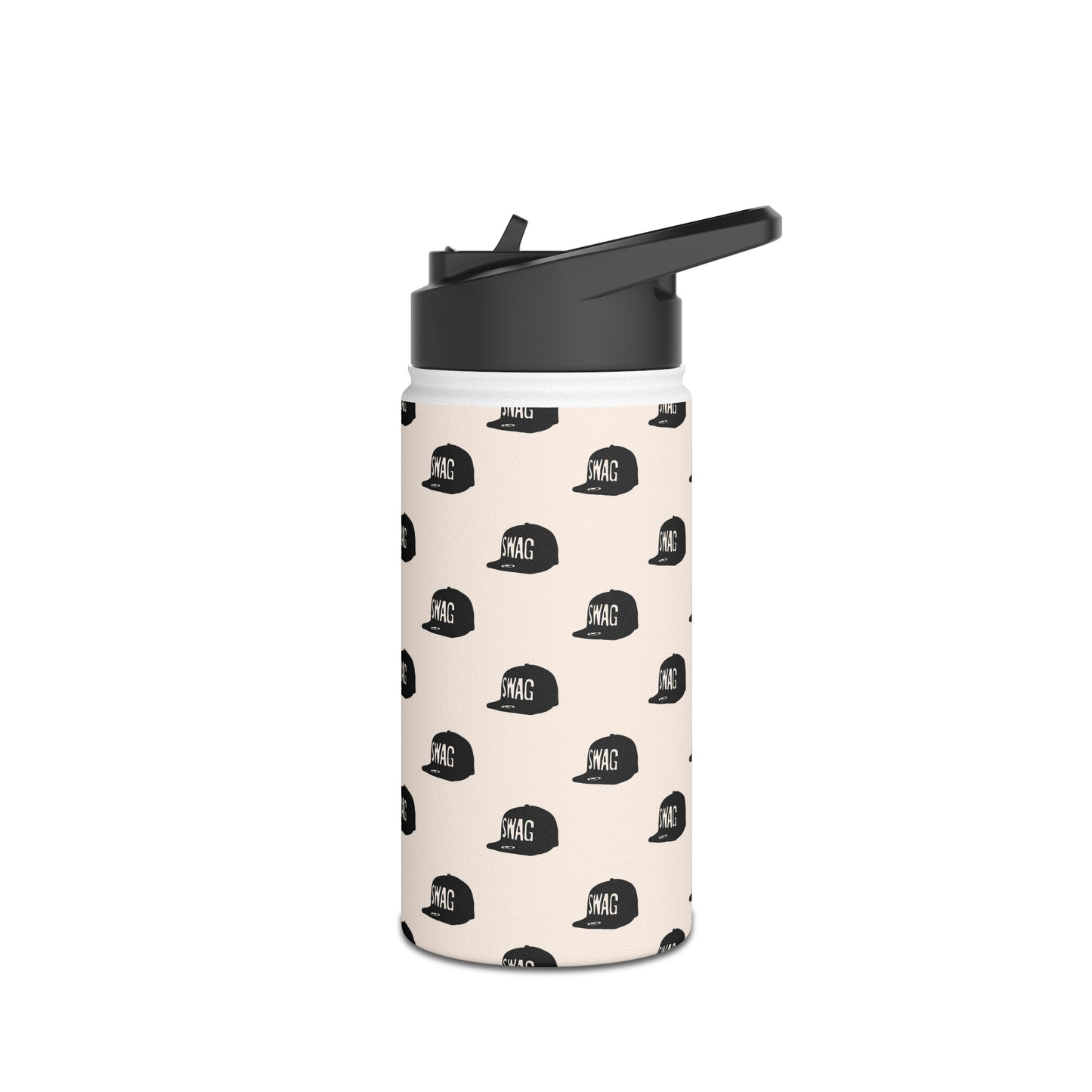 Swag Stainless Steel Water Bottle, With Straw