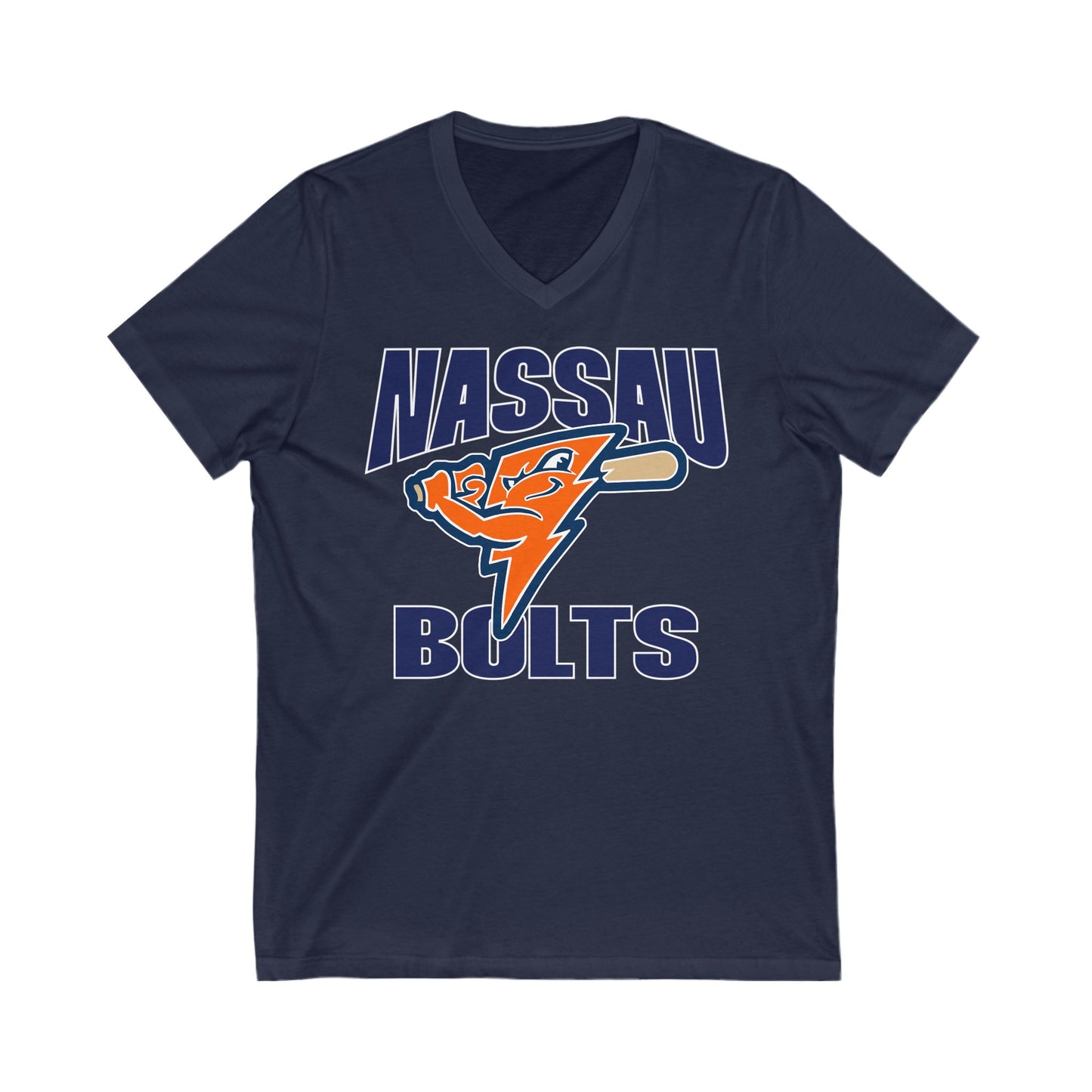 Personalized Adult Bolts Unisex V-Neck Tee