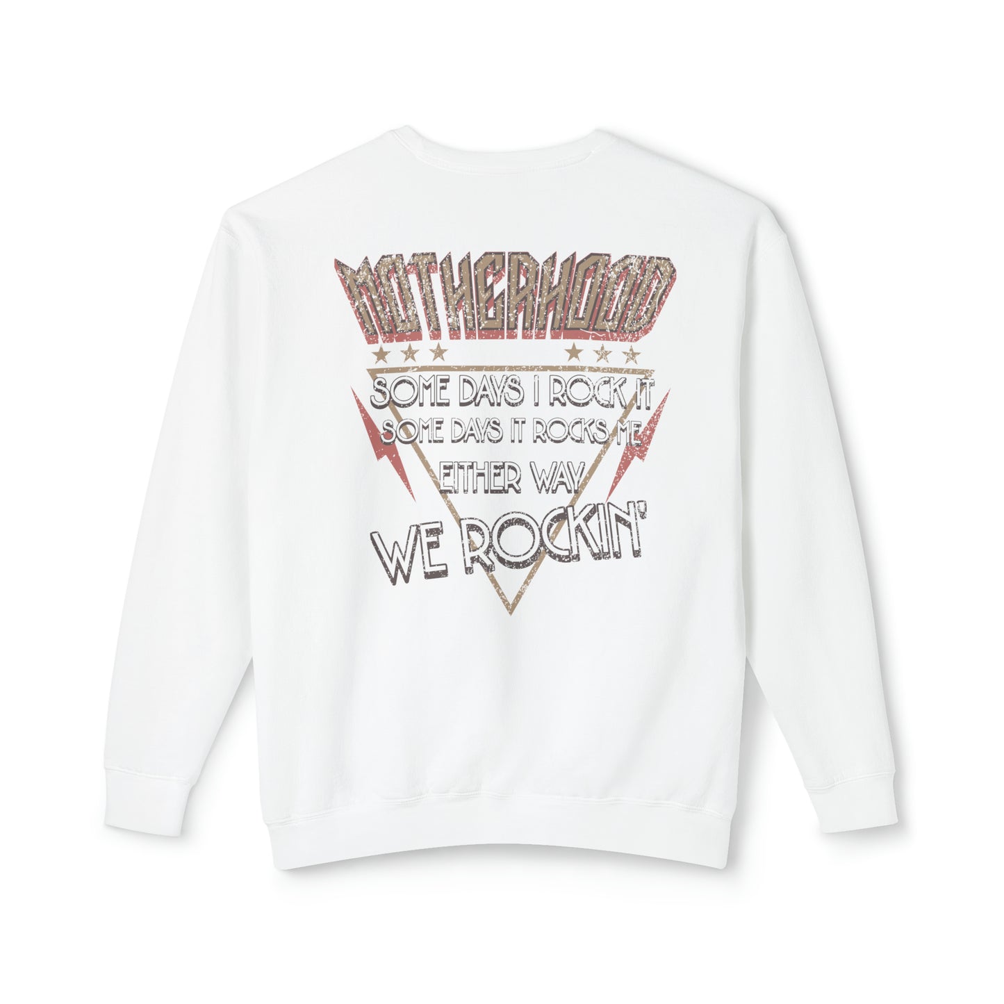 Rockin' Motherhood | Unisex Lightweight Crewneck Sweatshirt