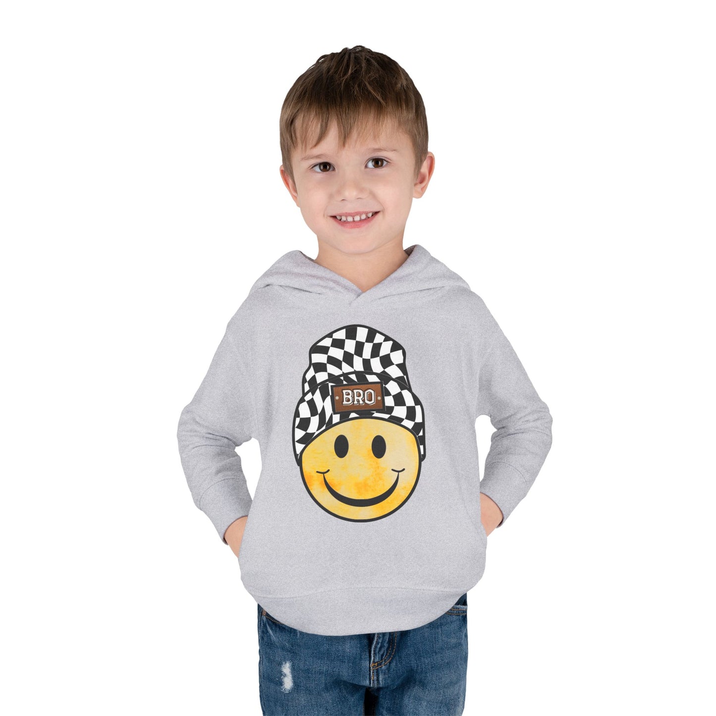 Bro Checkered Beanie | Toddler Hoodie