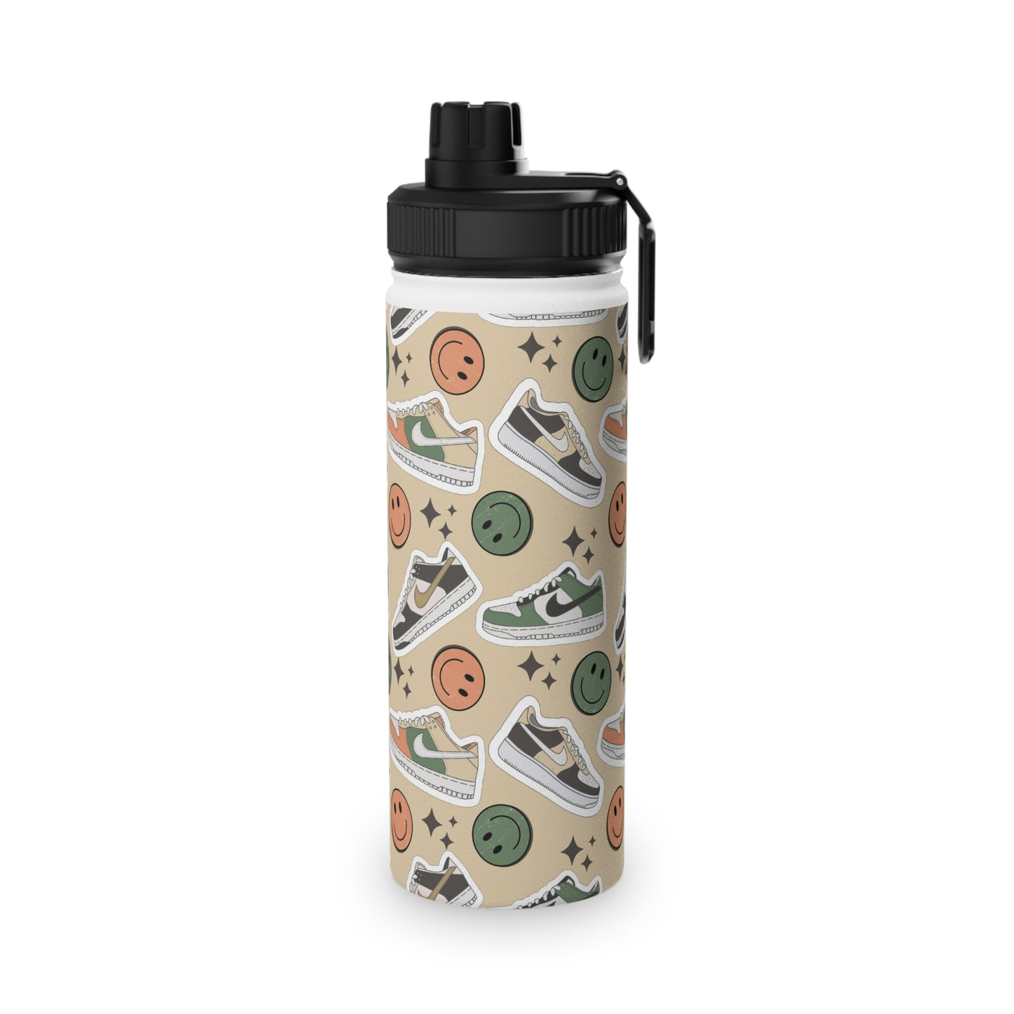 Happy Feet | Stainless Steel Water Bottle, Sports Lid