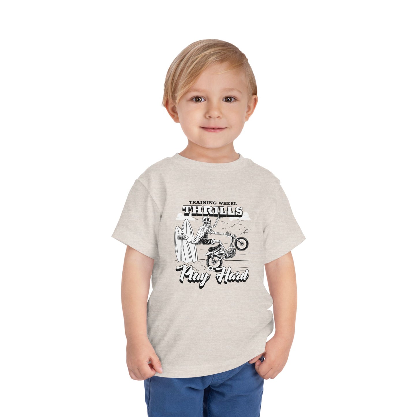 Training Wheels, Play Hard | Toddler Tee