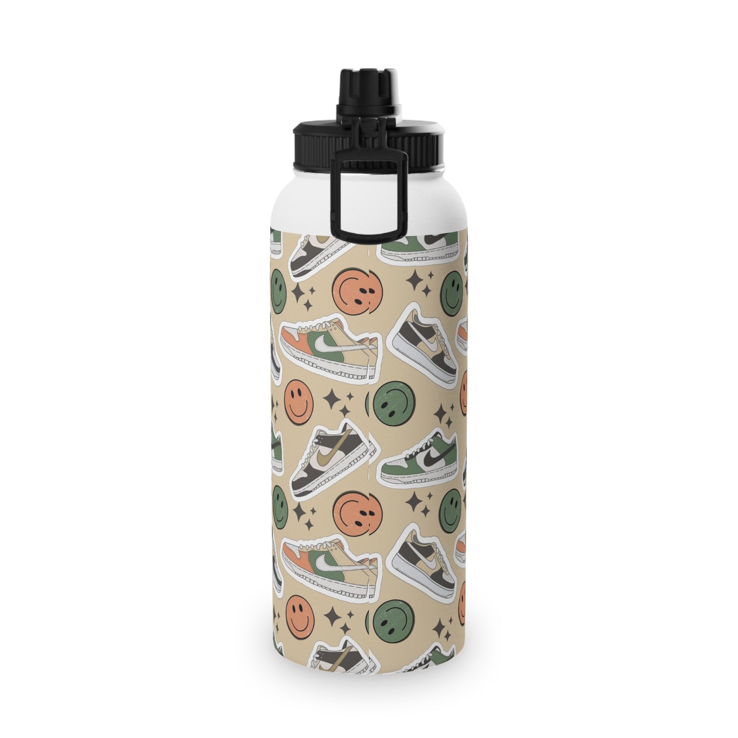 Happy Feet | Stainless Steel Water Bottle, Sports Lid