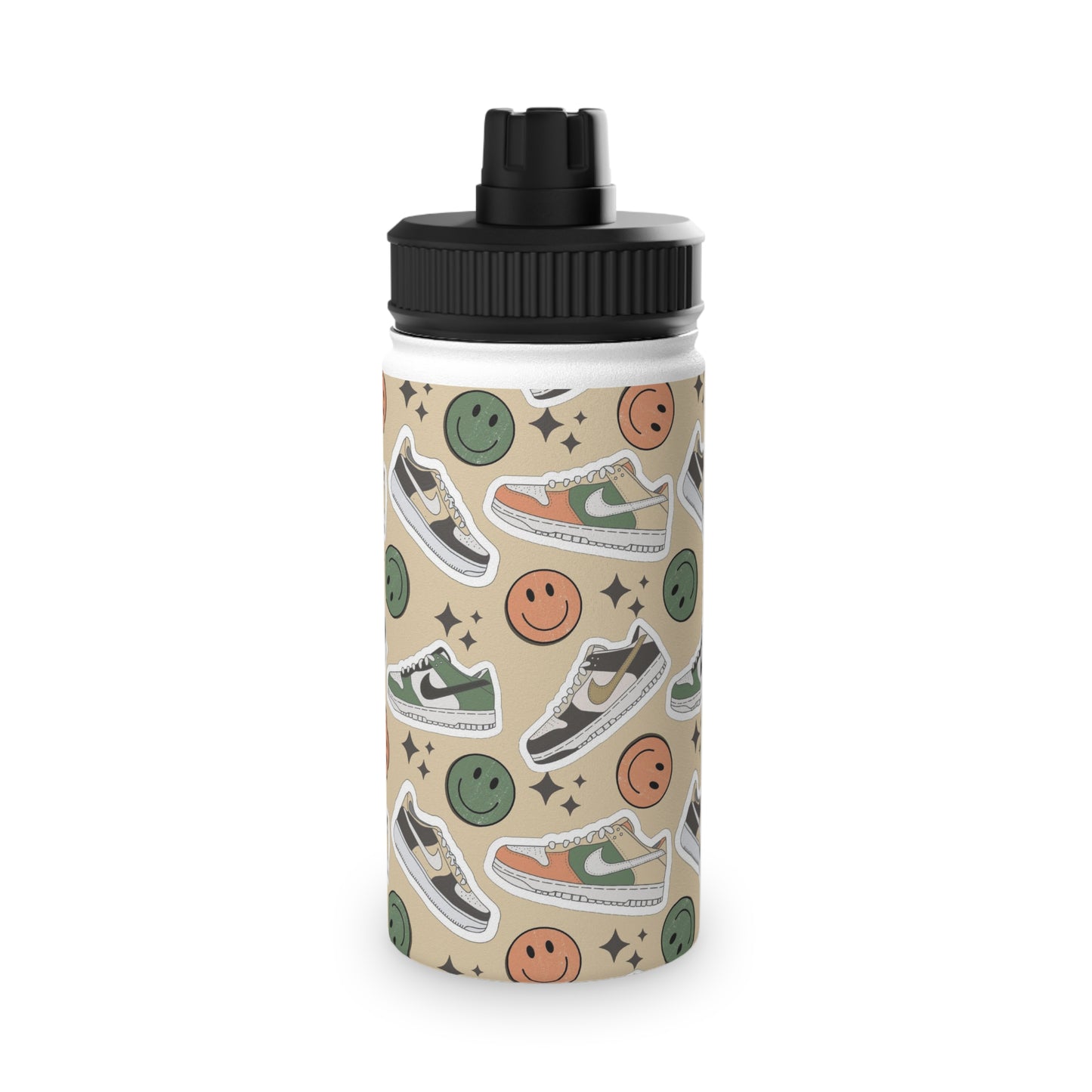 Happy Feet | Stainless Steel Water Bottle, Sports Lid