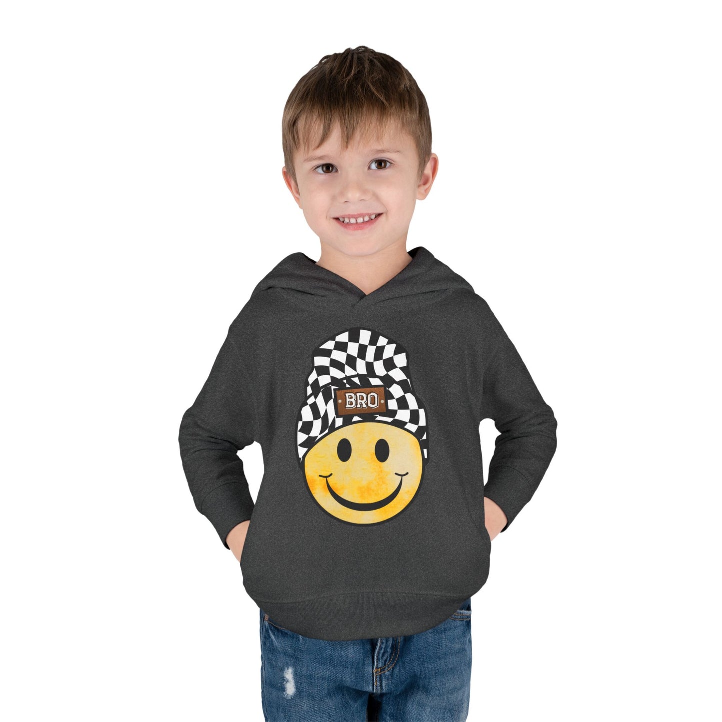 Bro Checkered Beanie | Toddler Hoodie