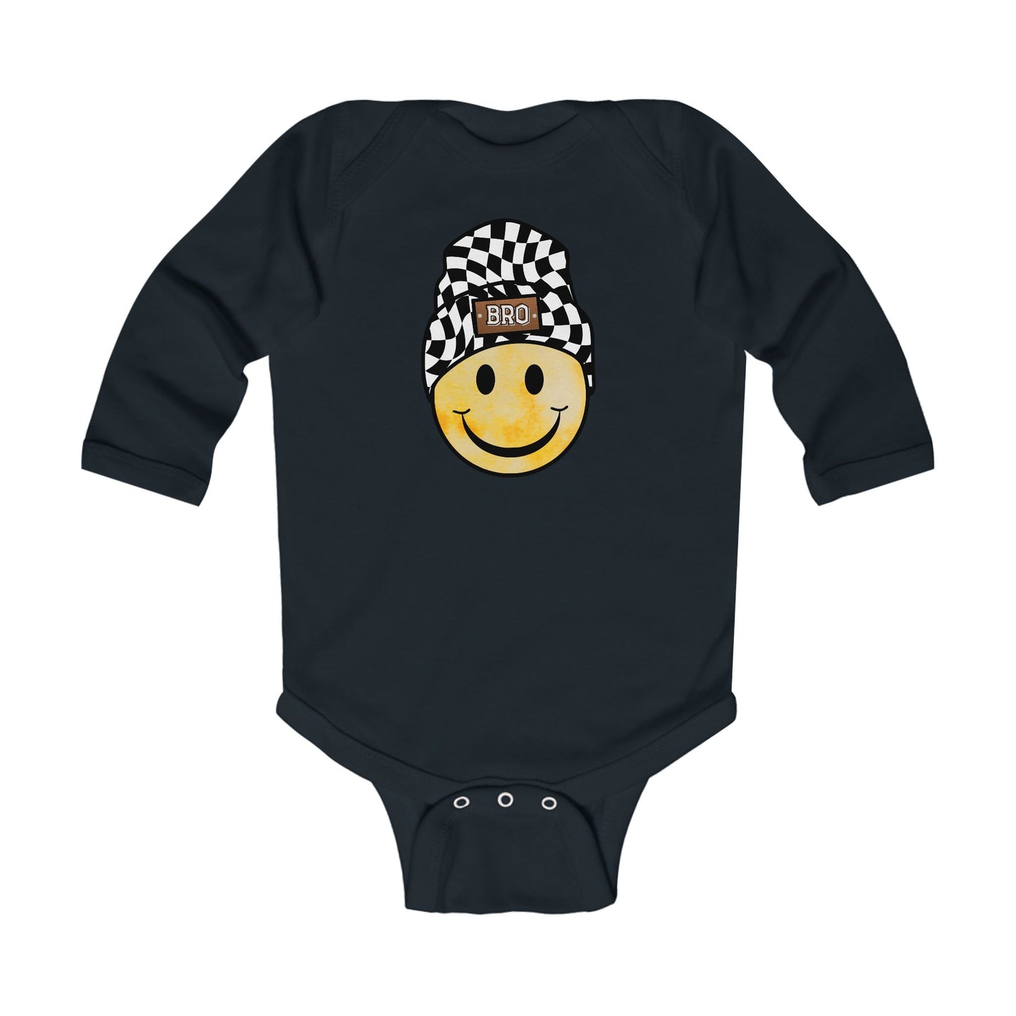 Bro Checkered Beanie | Long Sleeve Onesie