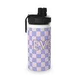 Checkered Hearts | Personalized | Stainless Steel Tumbler w/Sports Lid