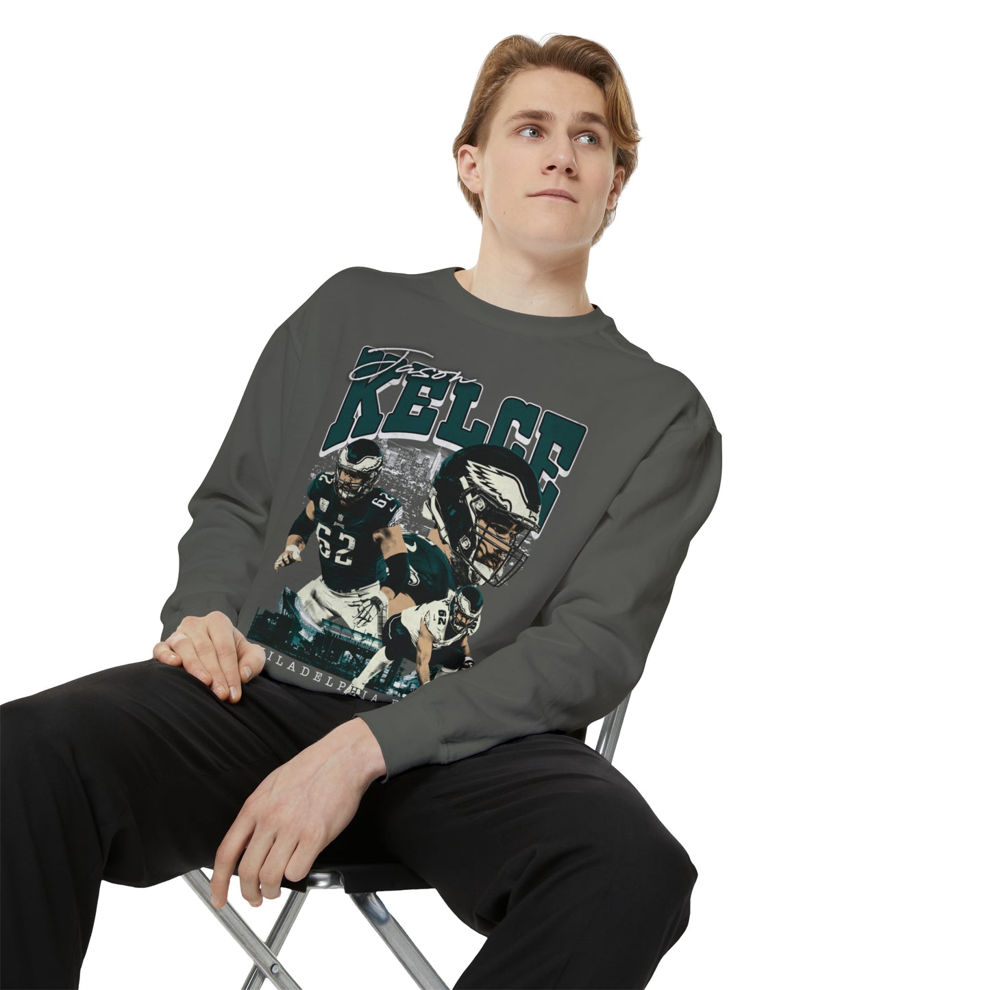 Jason Kelce | Eagles | Unisex Comfort Colors Crewneck